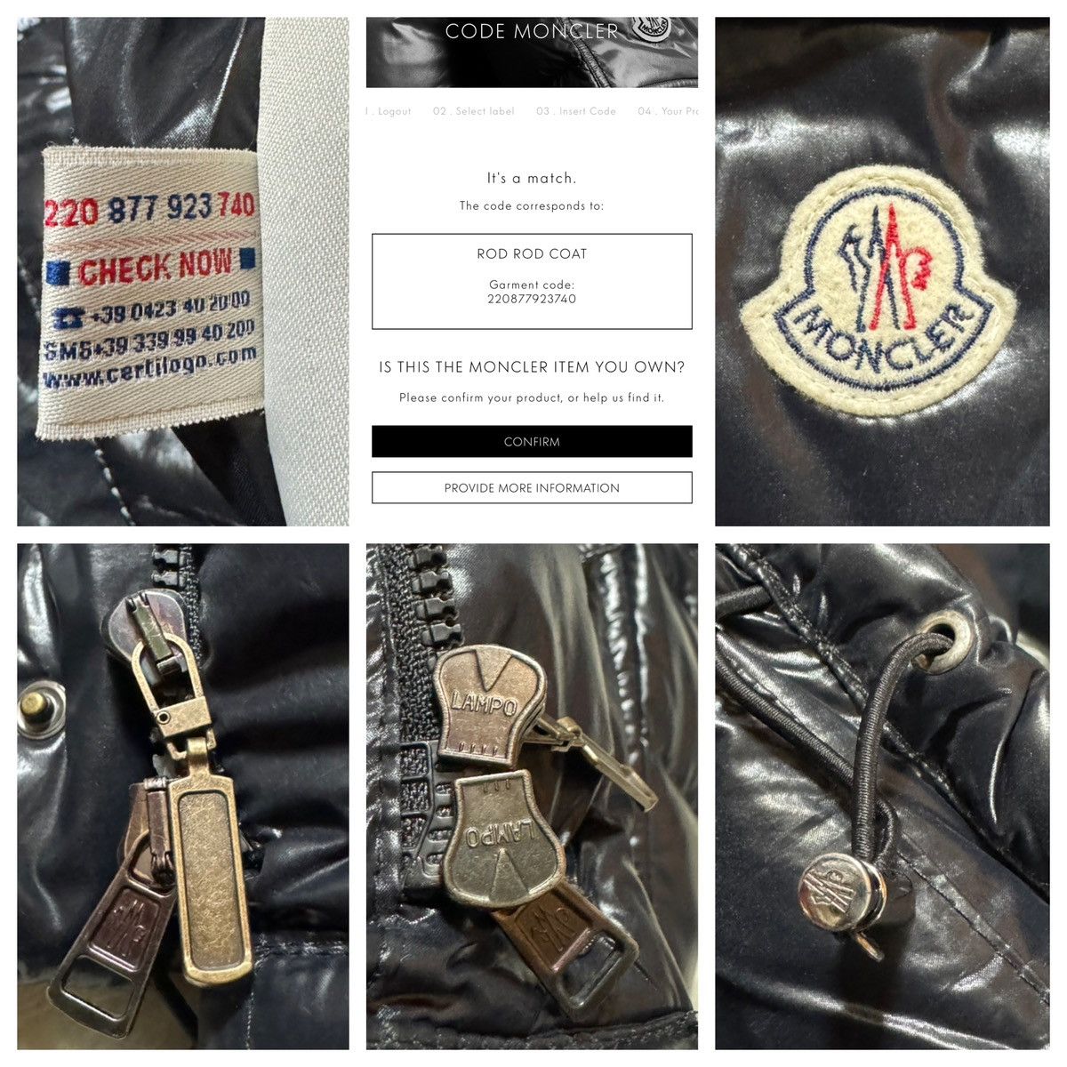 Moncler Authentic Moncler Rod Down Jacket Puffer Size US S / EU 44-46 / 1 - 3 Thumbnail