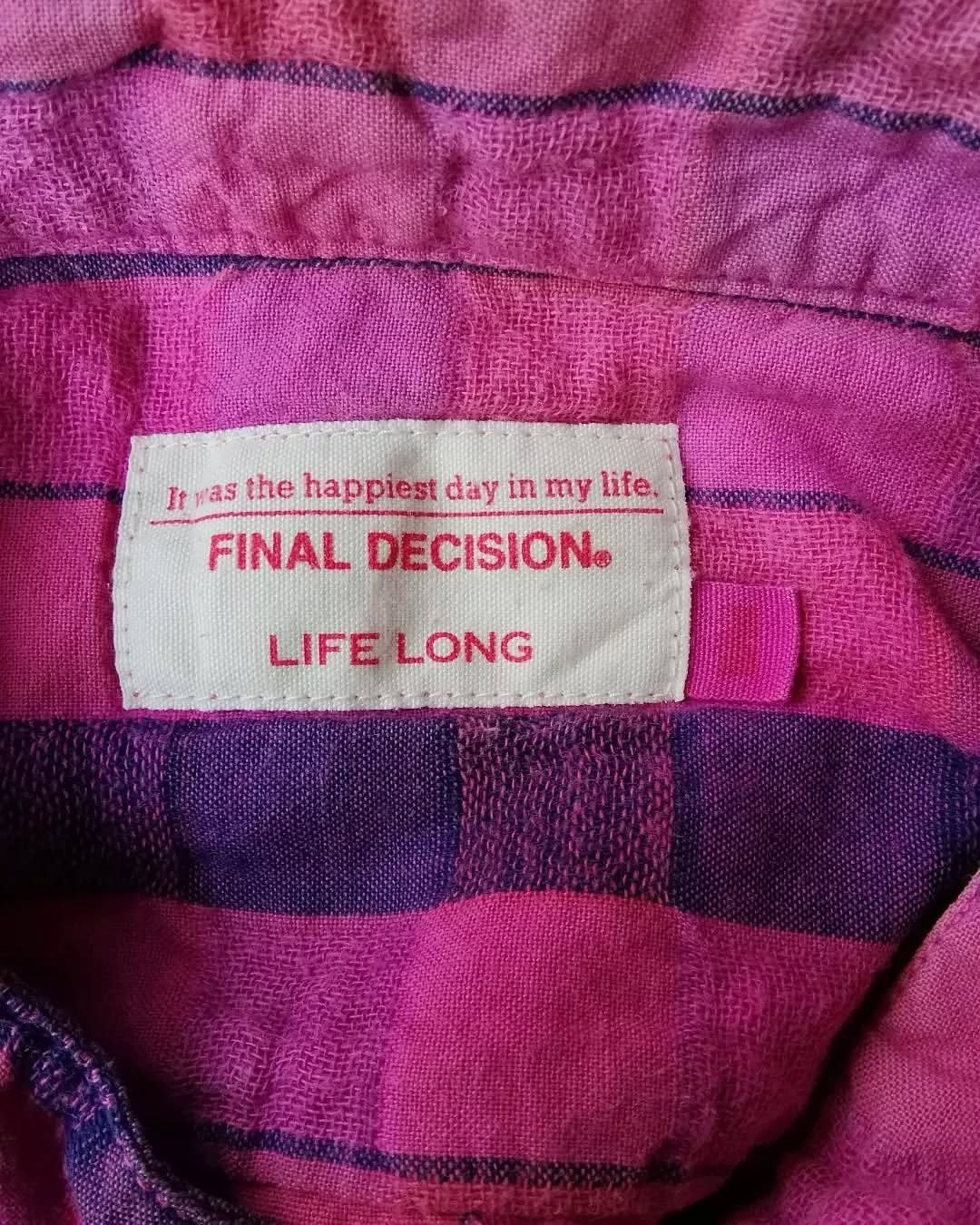 Japanese Brand × Other Final Decision Lifelong Purple Pattern Shirt Size US M / EU 48-50 / 2 - 3 Thumbnail