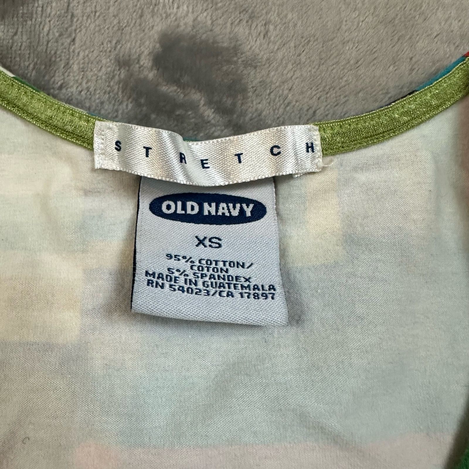 Old Navy VTG Old Navy Stretch XS Tank Top Shirt Geo Retro 90s Y2K Size XS / US 0-2 / IT 36-38 - 3 Thumbnail
