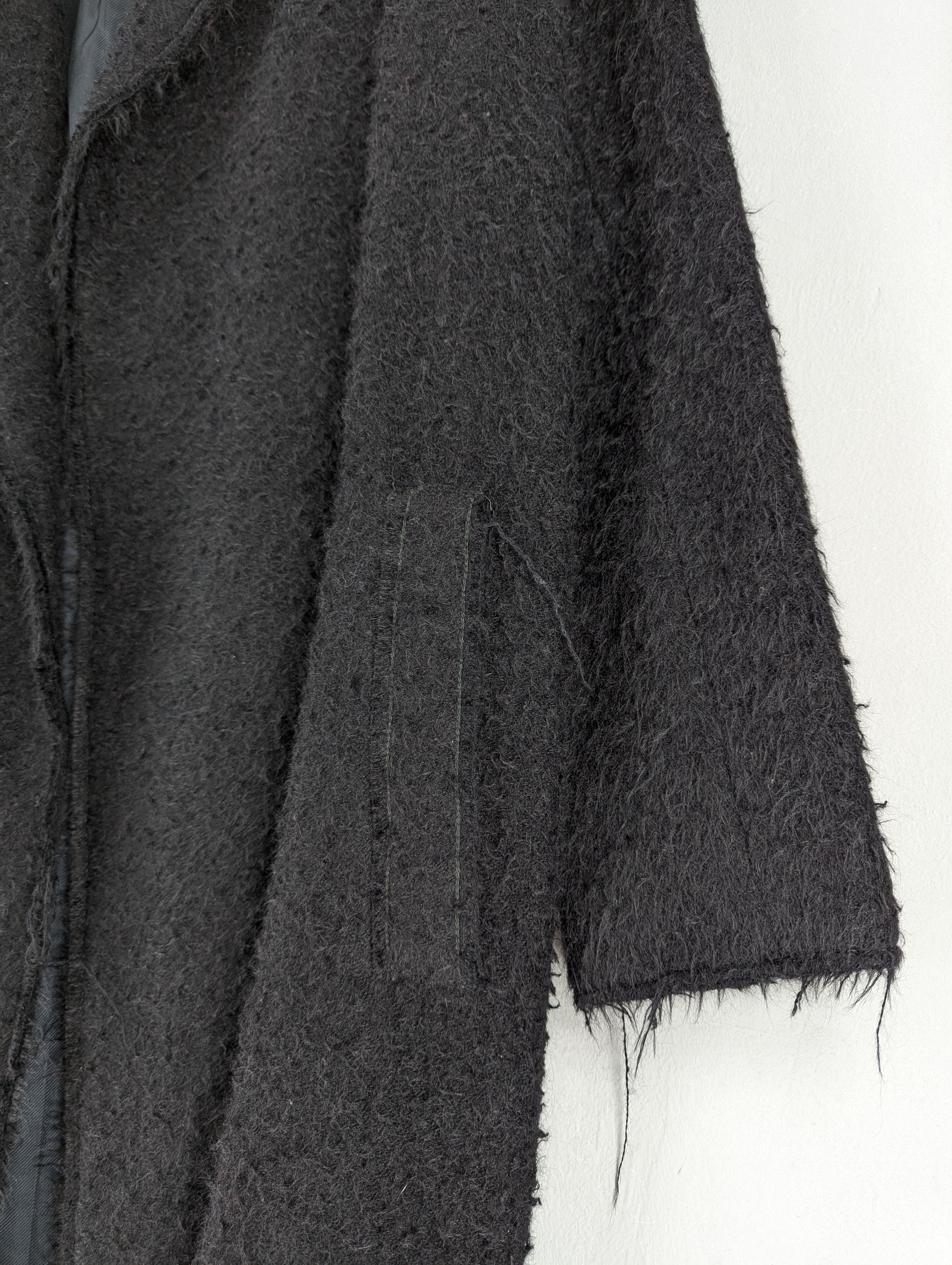 Helmut Lang Helmut Lang 'Shaggy' Long Coat-Black Size S Size US S / EU 44-46 / 1 - 5 Thumbnail