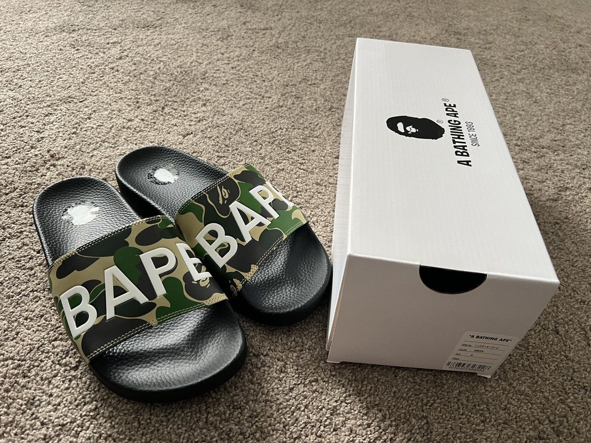 Bape ABC Camo Slides Size US 8 / EU 41 - 1 Thumbnail