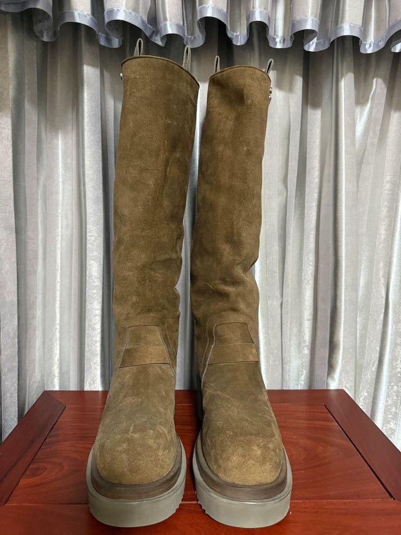 Rick Owens Rick Owens Main Line Brown Cowhide Military Boots Size US 12 / EU 45 - 2 Thumbnail