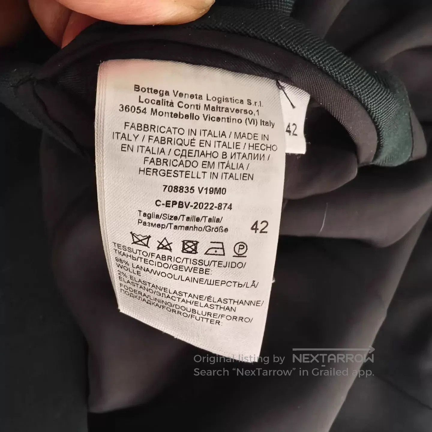 Bottega Veneta Multi-Color Tailored Blazer. Size US M / EU 48-50 / 2 - 4 Thumbnail
