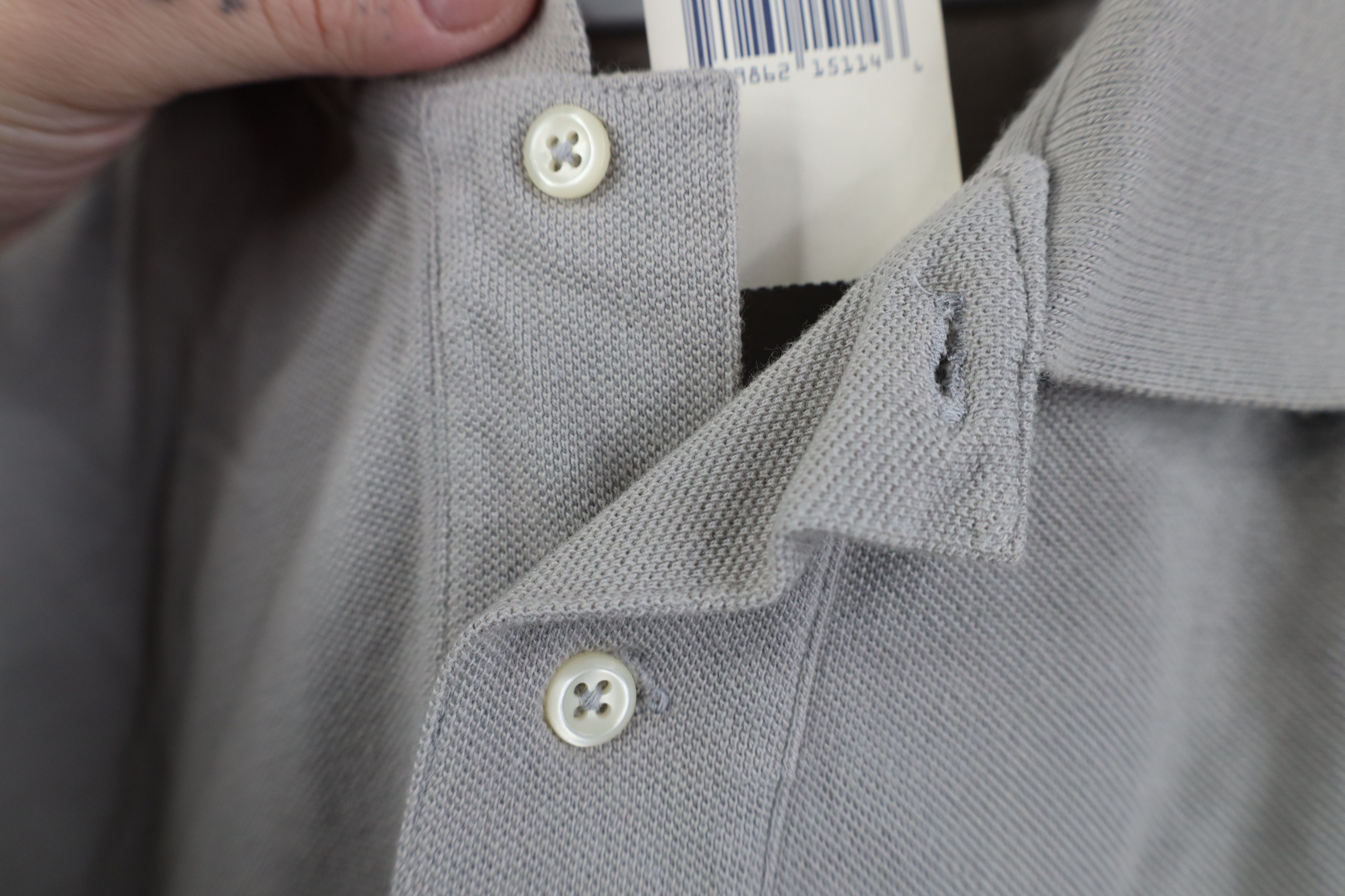 Ralph Lauren Deadstock Vintage 90s Ralph Lauren Knit Golf Polo Shirt Gray Size US XXL / EU 58 / 5 - 8 Thumbnail