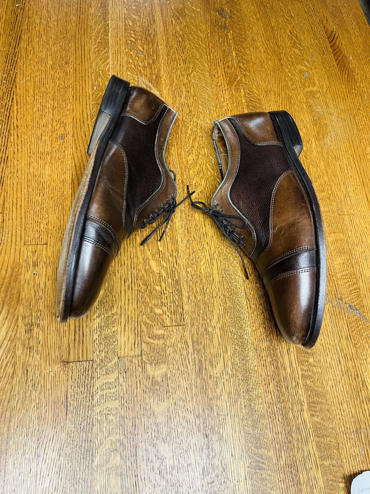 Allen Edmonds Allen Edmonds “Windhall” Men’s Brown Oxfords Dress Shoes Size US 10 / EU 43 - 5 Thumbnail