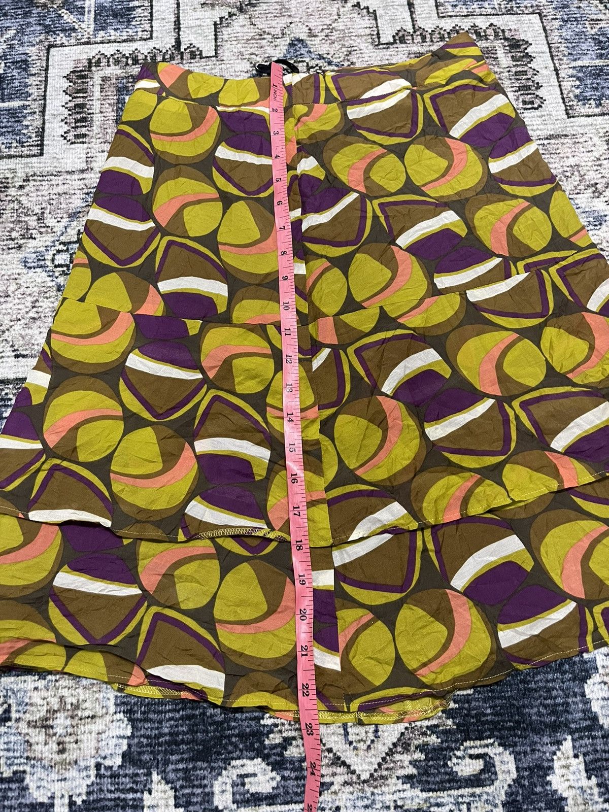 Vintage × Yohji Yamamoto Vintage Yohji Yamamoto Ined Full Printed Skirt Size 26" / US 2 / IT 38 - 12 Thumbnail