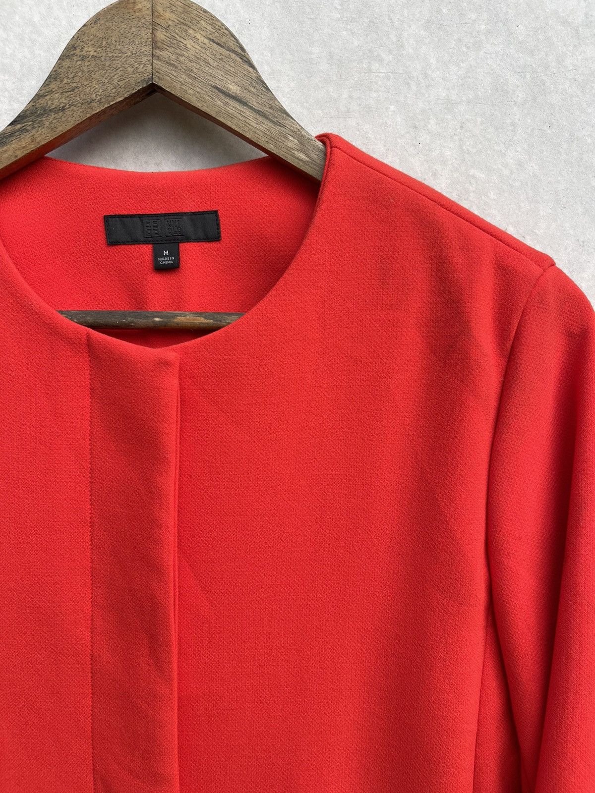 Uniqlo Uniqlo women's Collarless Single-brested Red Coat Size M / US 6-8 / IT 42-44 - 5 Thumbnail