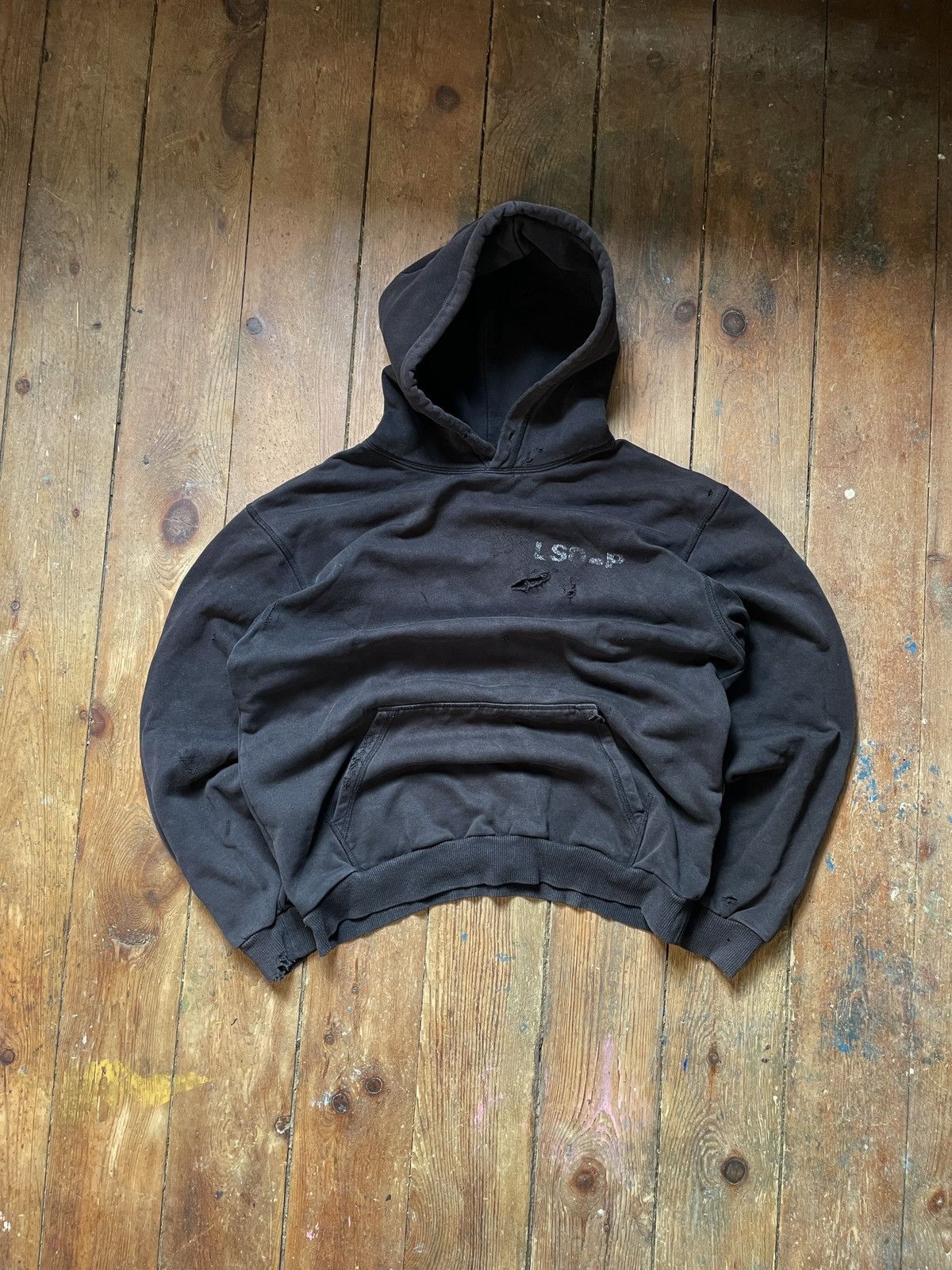Vintage Vintage archive LSD-P black faded religion hoodie sweatshirt Size US M / EU 48-50 / 2 - 2 Thumbnail