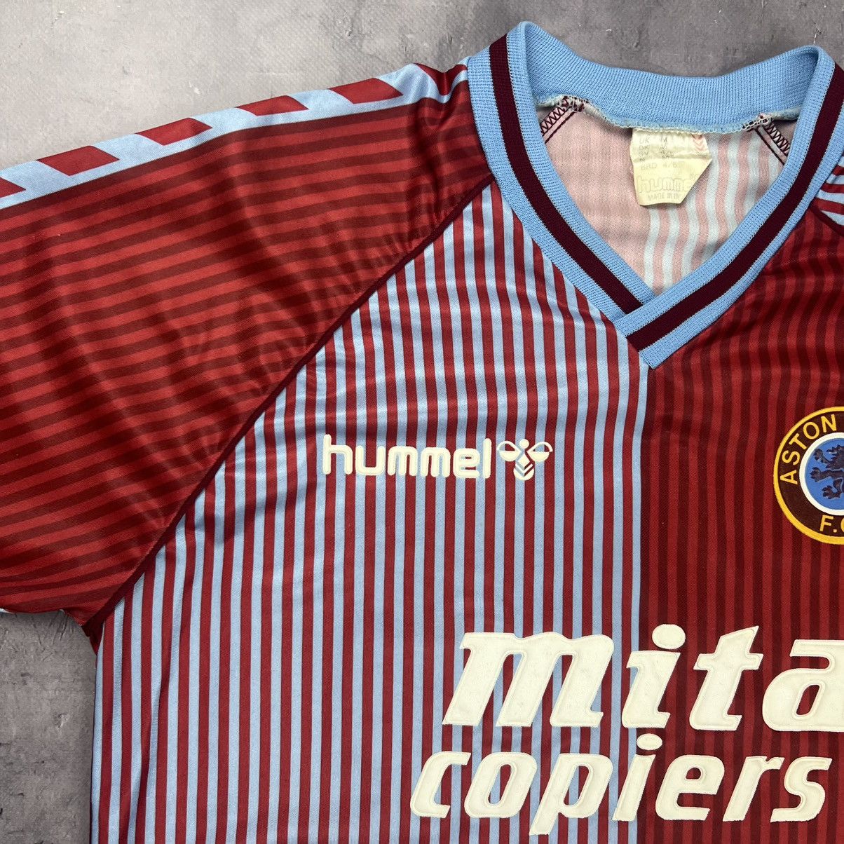 Hummel Rare! Aston Villa Hummel Vintage Soccer Jersey 1987 Size US M / EU 48-50 / 2 - 4 Thumbnail