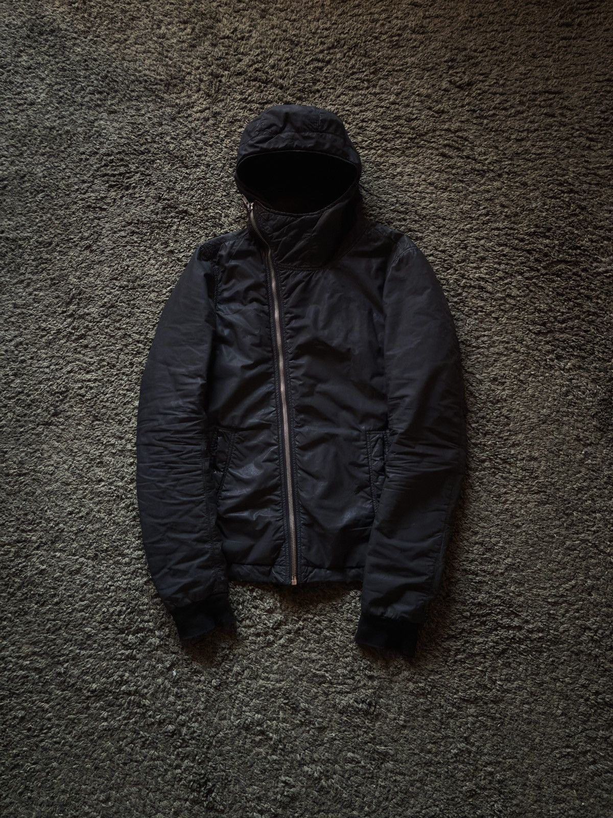 Rick Owens Drkshdw AW08 Rick Owens Drkshdw „Stag” Waxed Cotton Scuba Jacket Size US S / EU 44-46 / 1 - 1 Thumbnail