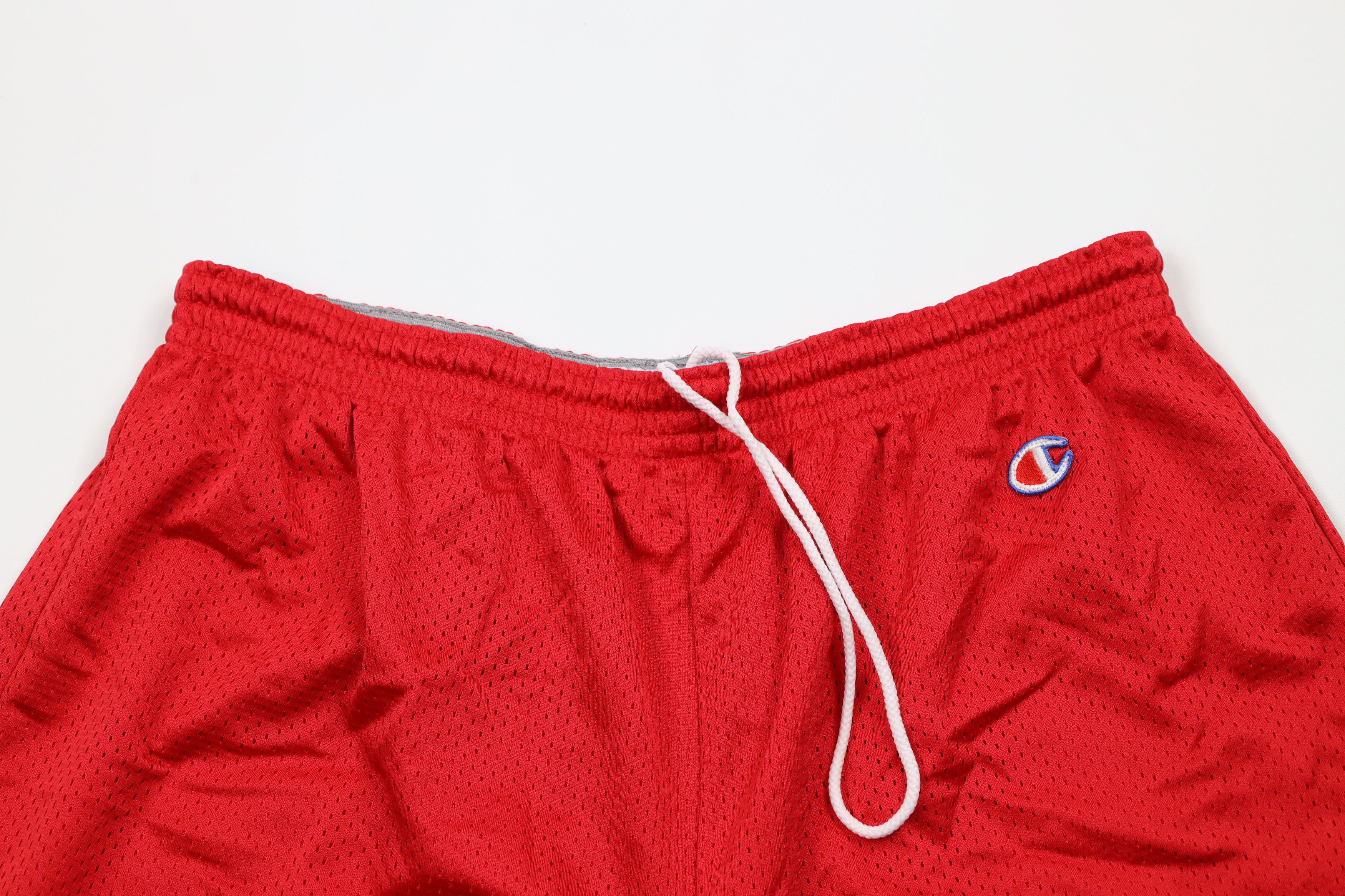 Champion Vintage 90s Champion Miami Ohio Above Knee Mesh Shorts Red Size US 36 / EU 52 - 2 Thumbnail