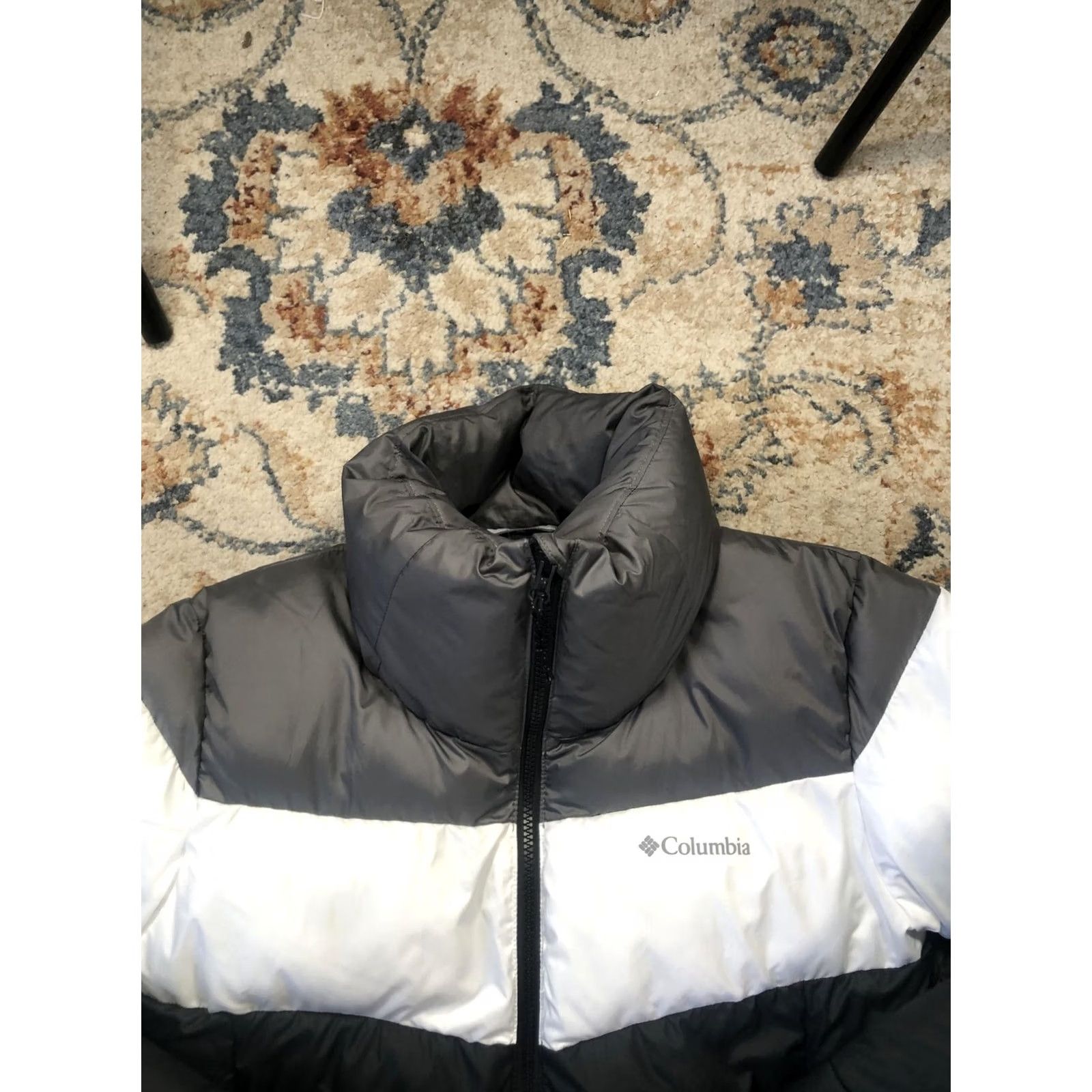 Vintage Columbia Jacket Women's Small Black Gray White Puffer Full Zip Insulated Warm Size S / US 4 / IT 40 - 2 Thumbnail