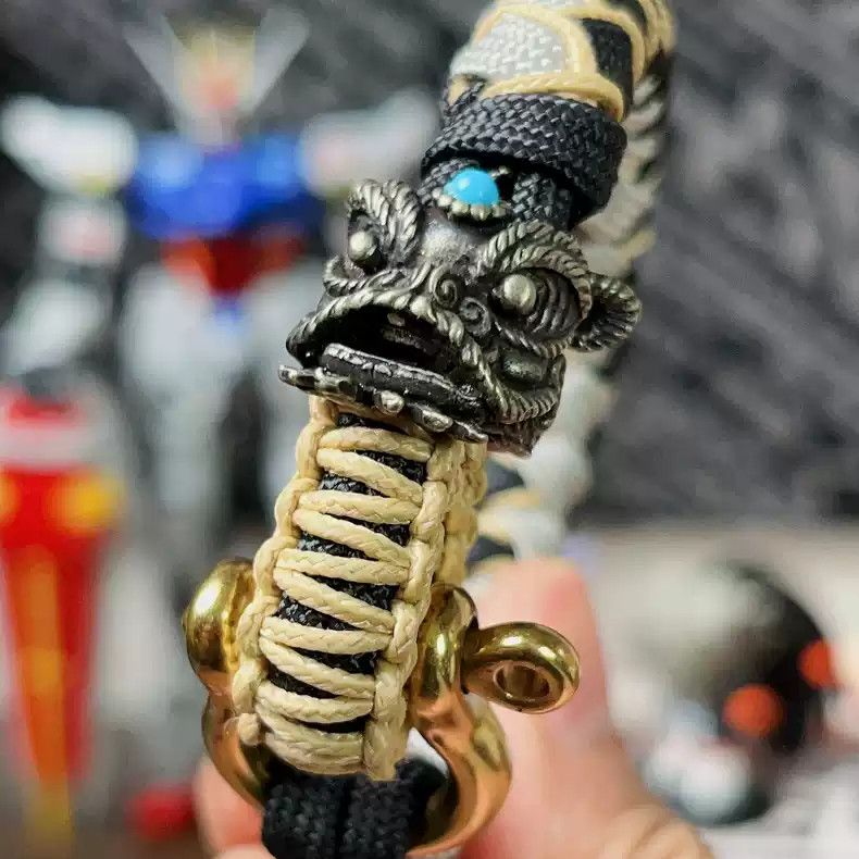 Handmade × Vintage Handmade Chinese Lion Paracord Bracelet Size ONE SIZE - 4 Thumbnail