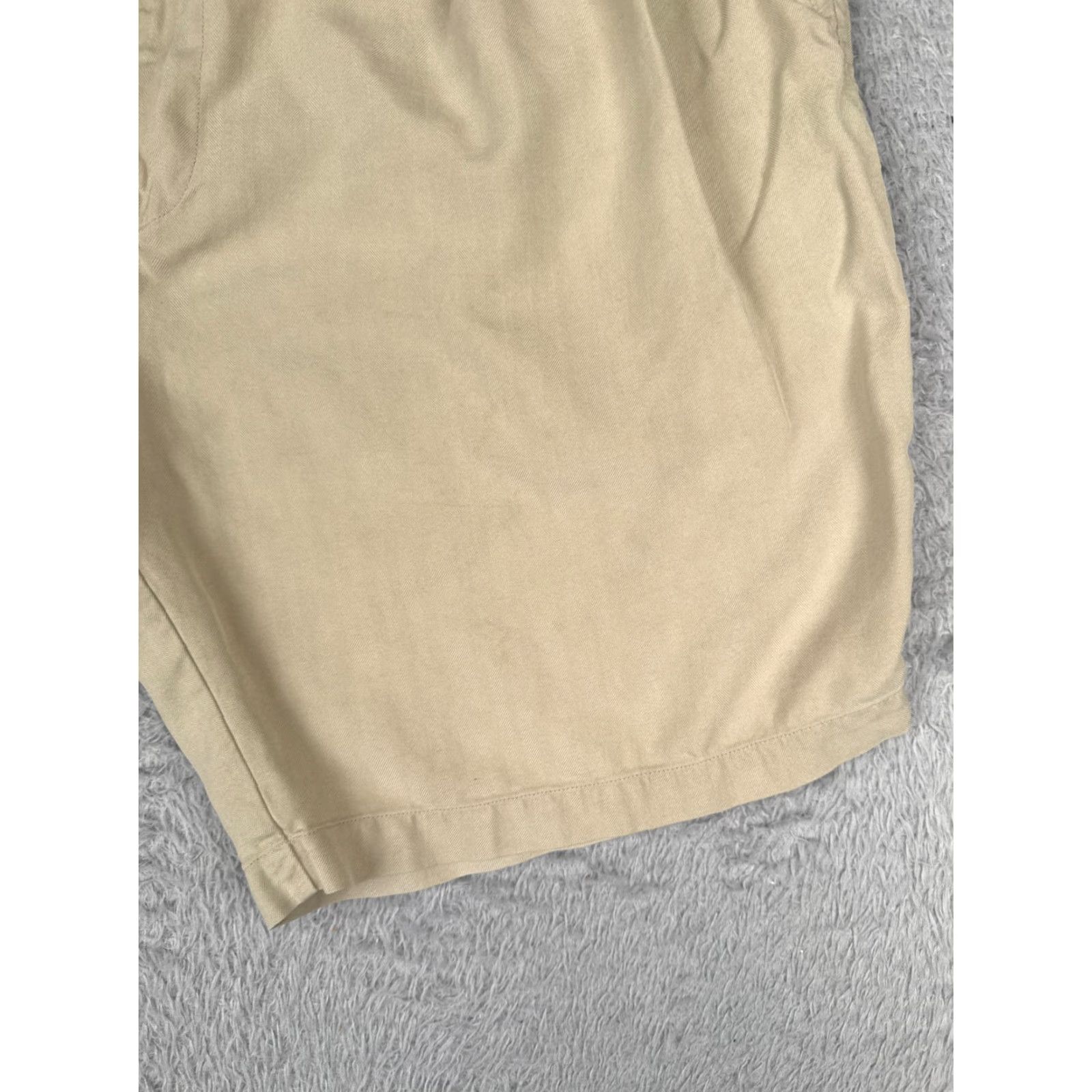 Tommy Bahama Tommy Bahama Shorts Men Beige Silk Linen Pleated 38 Mid Rise 9in Inseam Travel Beach Casual Pockets Size US 38 / EU 54 - 2 Thumbnail