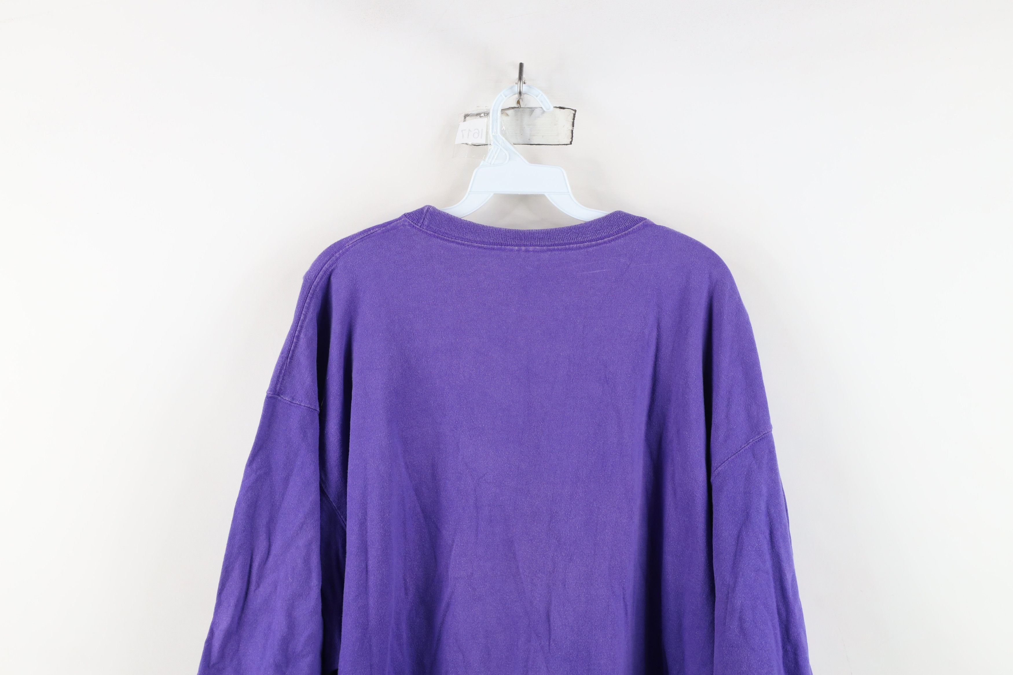 Vintage Vintage 90s Streetwear Heavyweight Cotton T-Shirt Purple Size US XXL / EU 58 / 5 - 11 Thumbnail