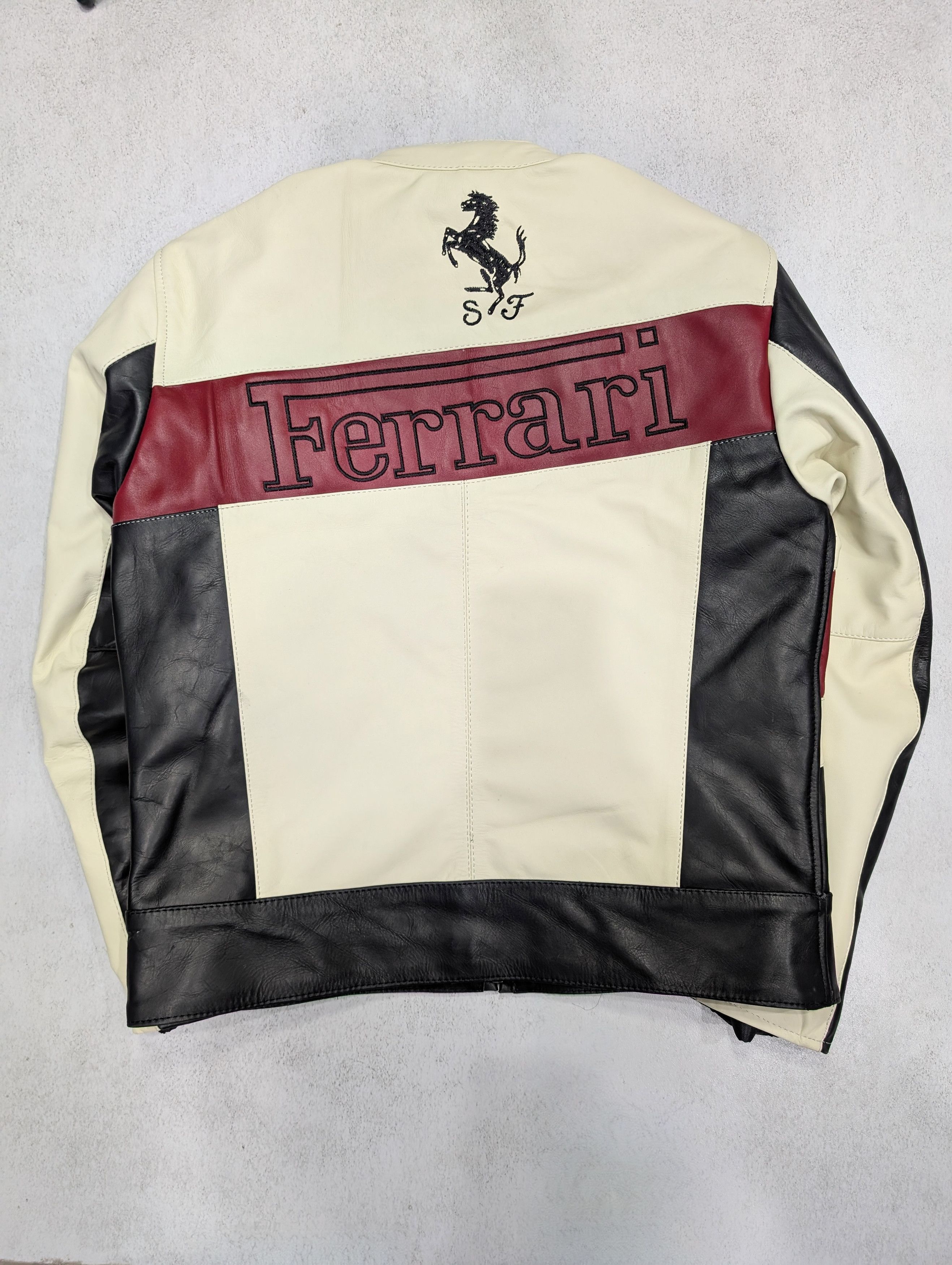 Ferrari 🔥 FERRARI 💥 LEATHER JACKET FORMULA 1 STREETWEAR Size US M / EU 48-50 / 2 - 9 Thumbnail