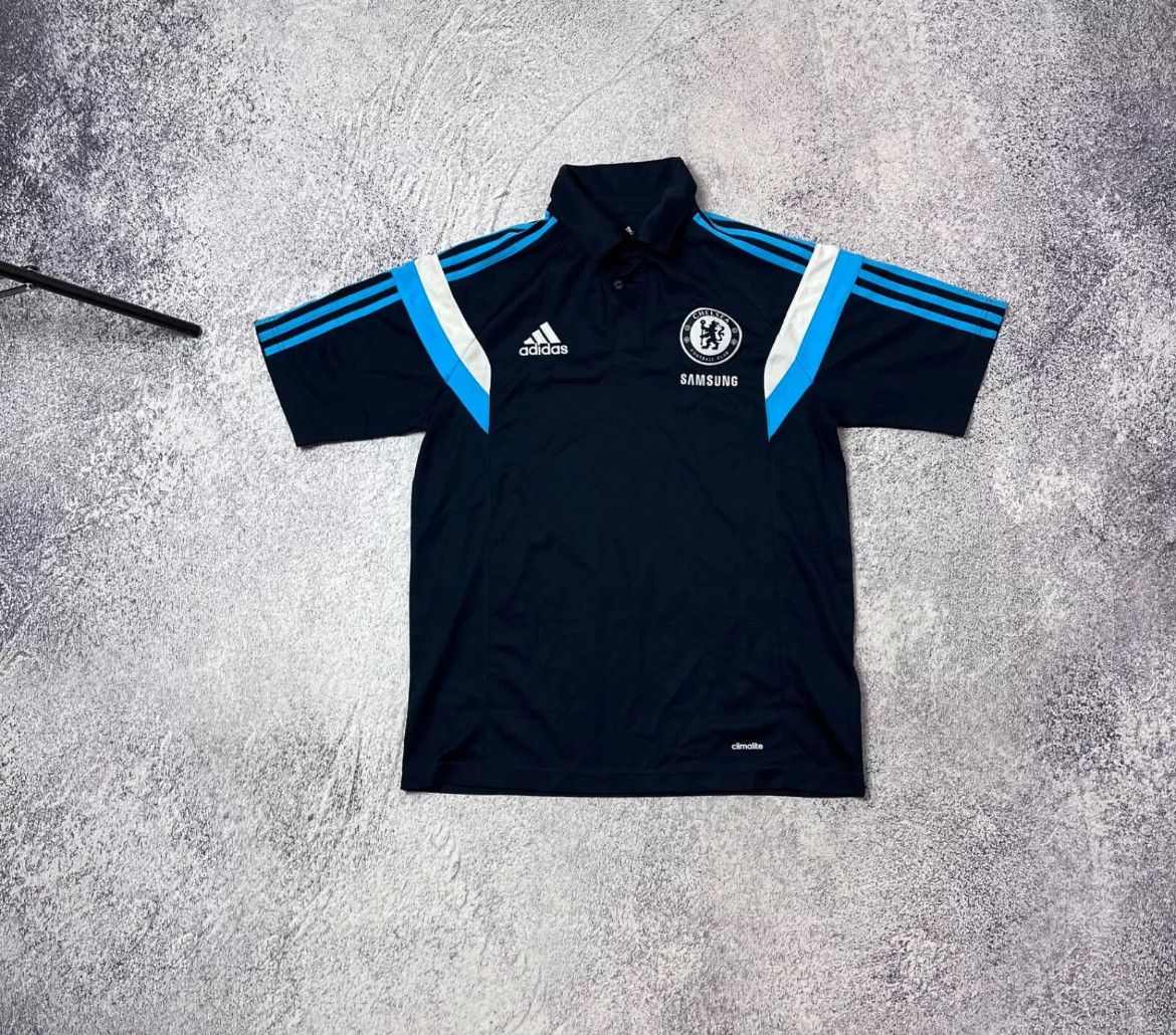Adidas MENS POLO F.C CHELSEA 2014 SIZE M SAMSUNG SPORT Size US M / EU 48-50 / 2 - 1 Thumbnail