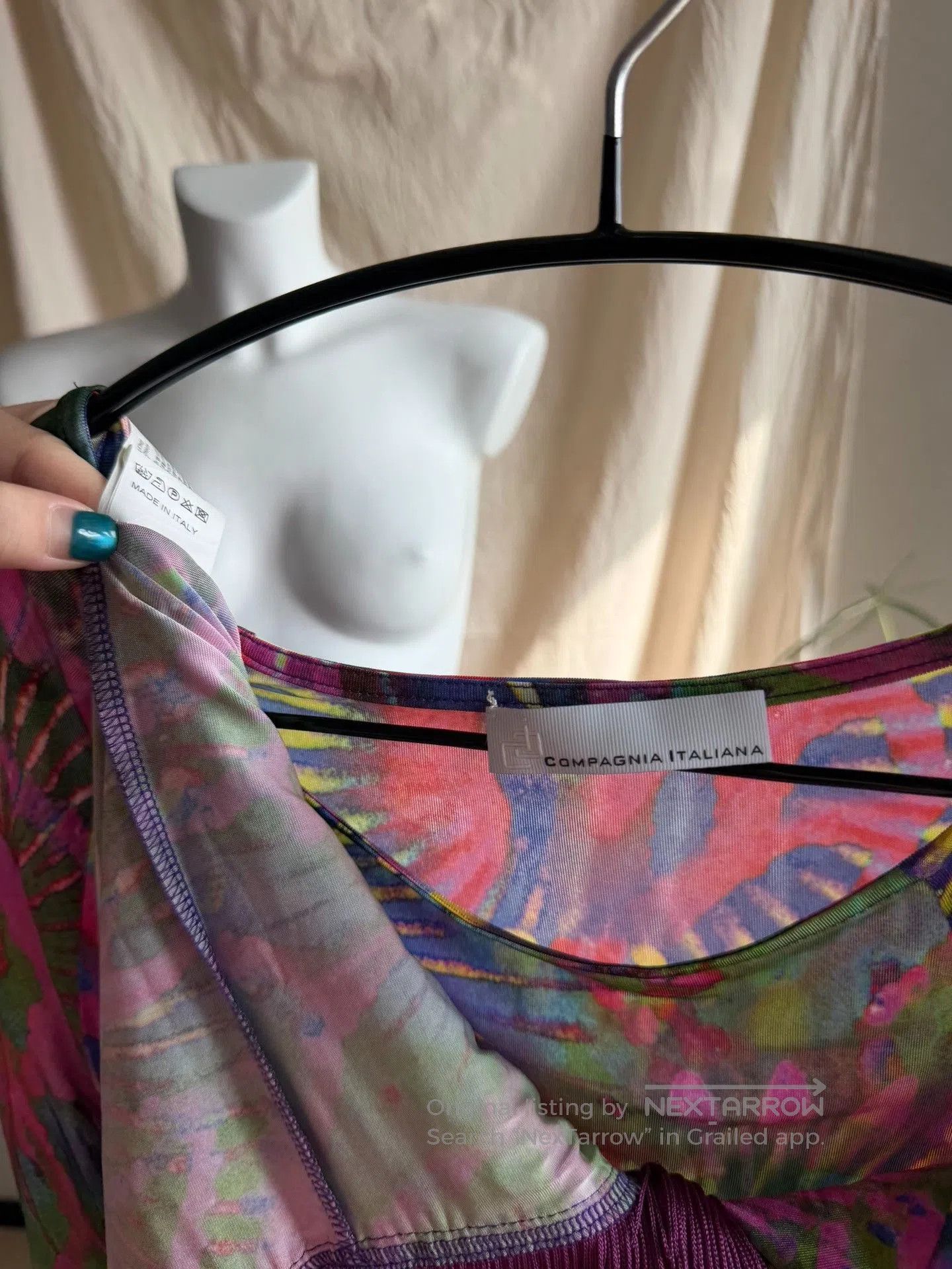 Other Compagnia Italiana Watercolor Ethnic Stretchy Fringe Top. Size M / US 6-8 / IT 42-44 - 7 Thumbnail