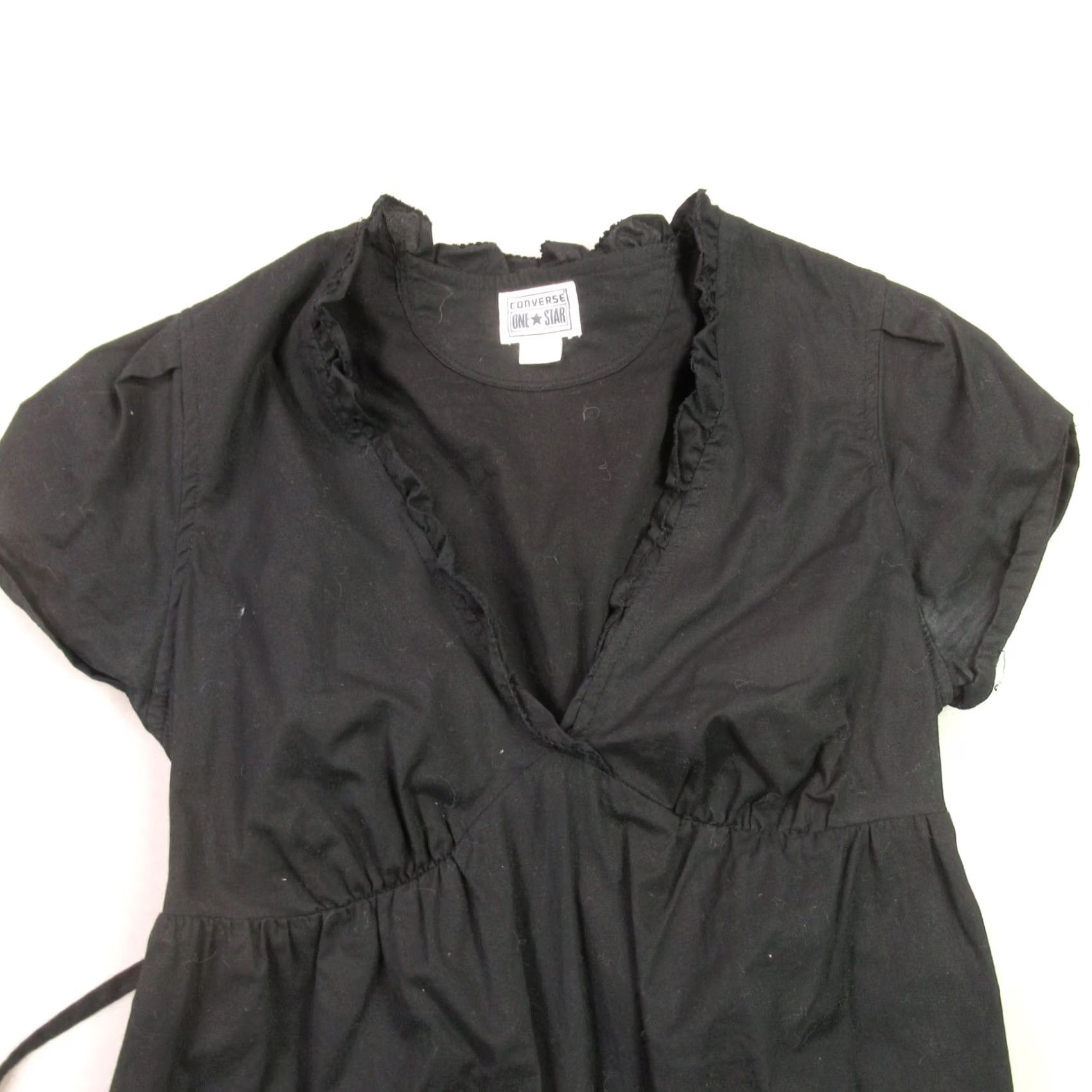 Converse Converse Dress Womens XS Short Sleeve Lightweight Black Casual Size 26" / US 2 / IT 38 - 2 Thumbnail
