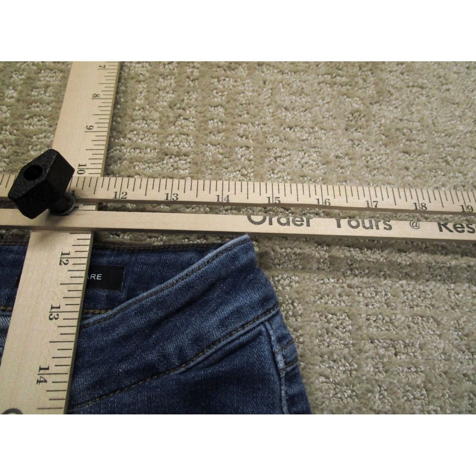 Vintage Judy Blue Jeans Women 30 High Rise Flared Bell Bottoms Light Wash Denim Stretch Pants Blue 5-Pocket Regular Fit Womens Size 30" / US 8 / IT 44 - 5 Thumbnail