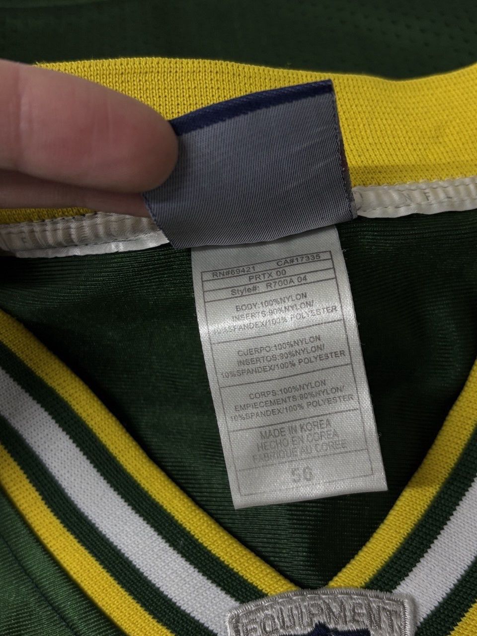 NFL Vintage Reebok NFL Evan Williams 38 Green Bay Packers Jersey Size US XL / EU 56 / 4 - 23 Thumbnail