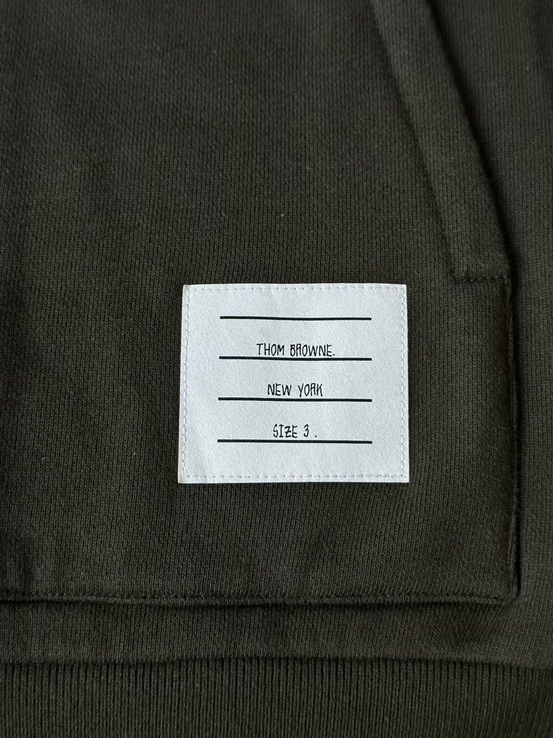 Thom Browne thom browneDark green hoodie 2503-Nextarrow Size US L / EU 52-54 / 3 - 3 Thumbnail