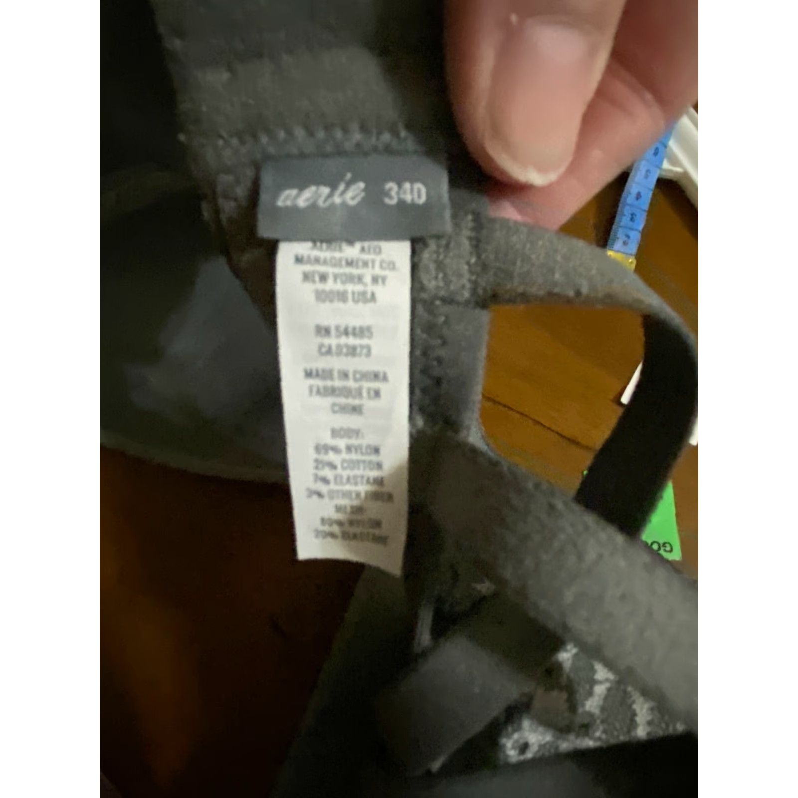 Vintage Aerie Full Coverage Bra 34D Gray Underwire Size ONE SIZE - 3 Thumbnail