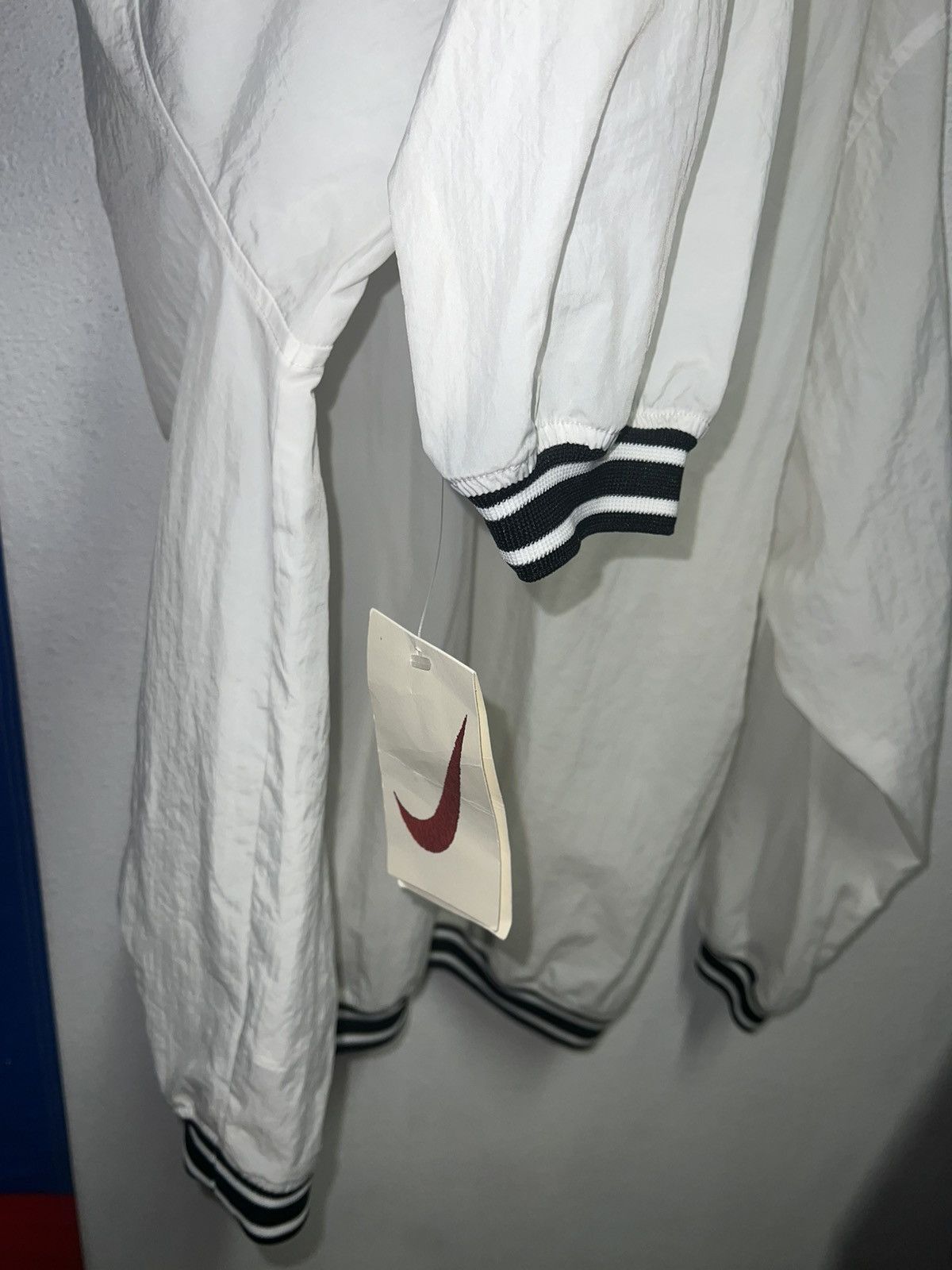 Nike Vintage 1990s 90s NIKE White Pullover Windbreaker Jacket 2XL Size US XXL / EU 58 / 5 - 5 Thumbnail