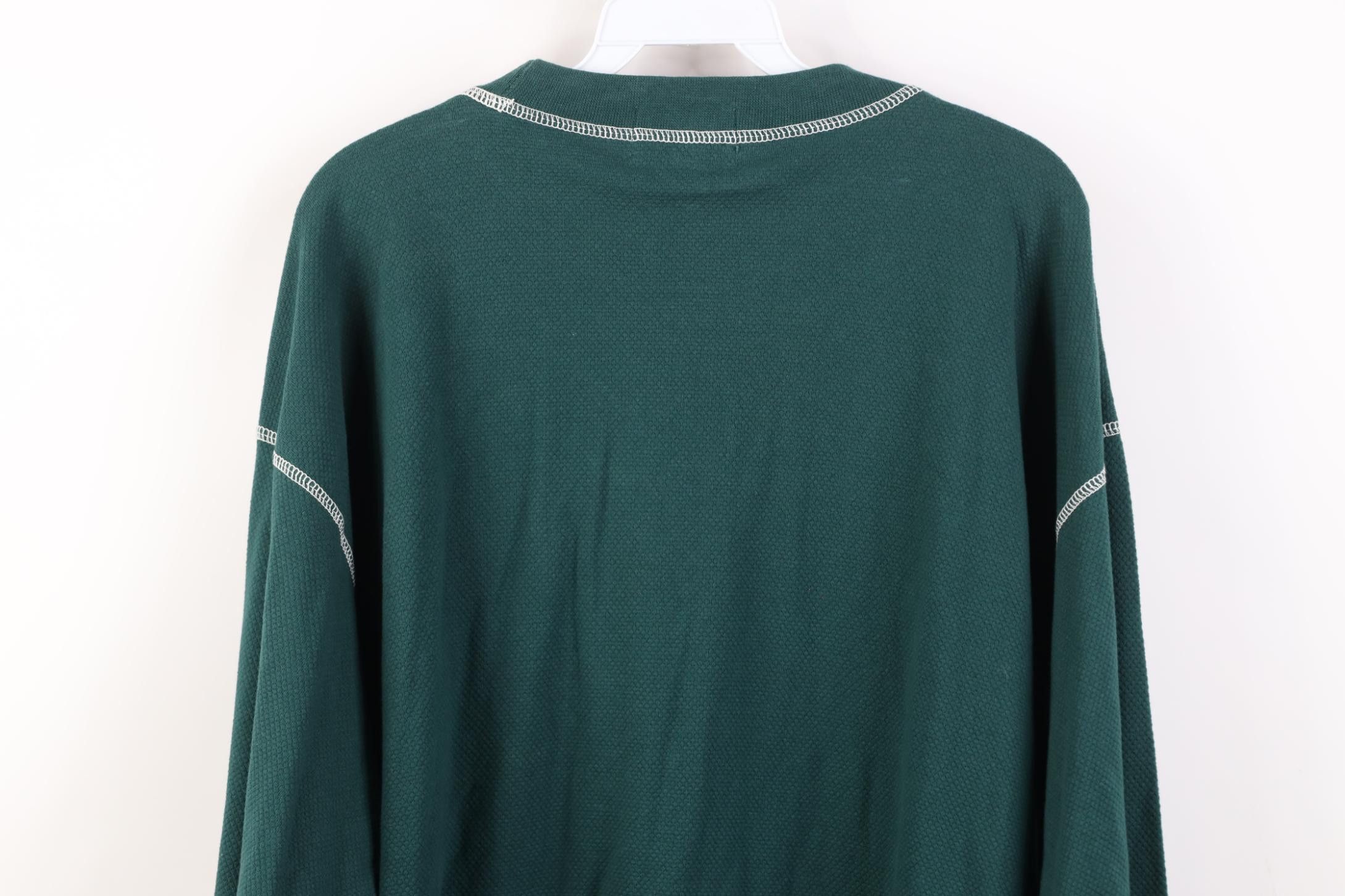 Vintage Deadstock Vintage 90s Streetwear Knit Long Sleeve T-Shirt Size US XXL / EU 58 / 5 - 15 Thumbnail