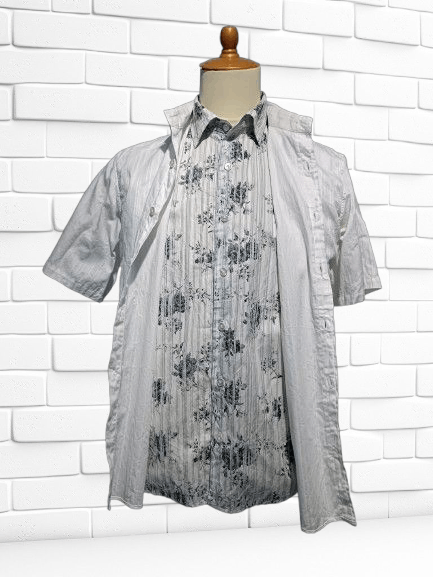 Japanese Brand Double Layer Shirt Size US L / EU 52-54 / 3 - 1 Thumbnail