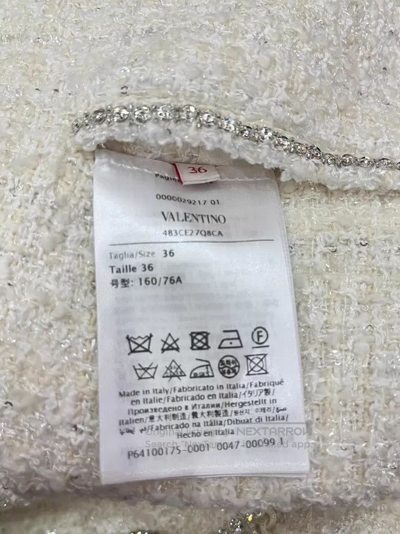 Valentino Valentino Rhinestone tweed coat Size XXS / US 00 / IT 34 - 5 Thumbnail