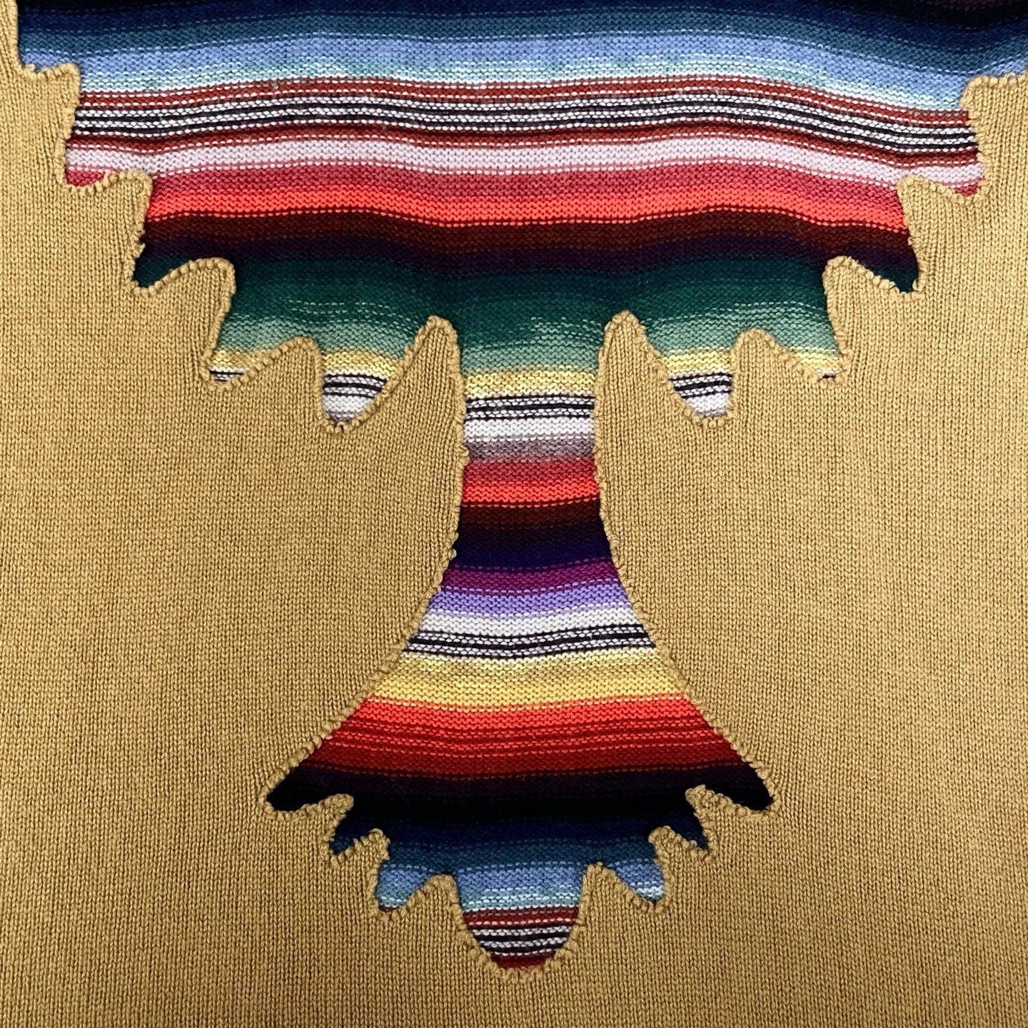 Dior Dior Rainbow Stripe Paneled Beige Cashmere Sweater Size US S / EU 44-46 / 1 - 4 Thumbnail