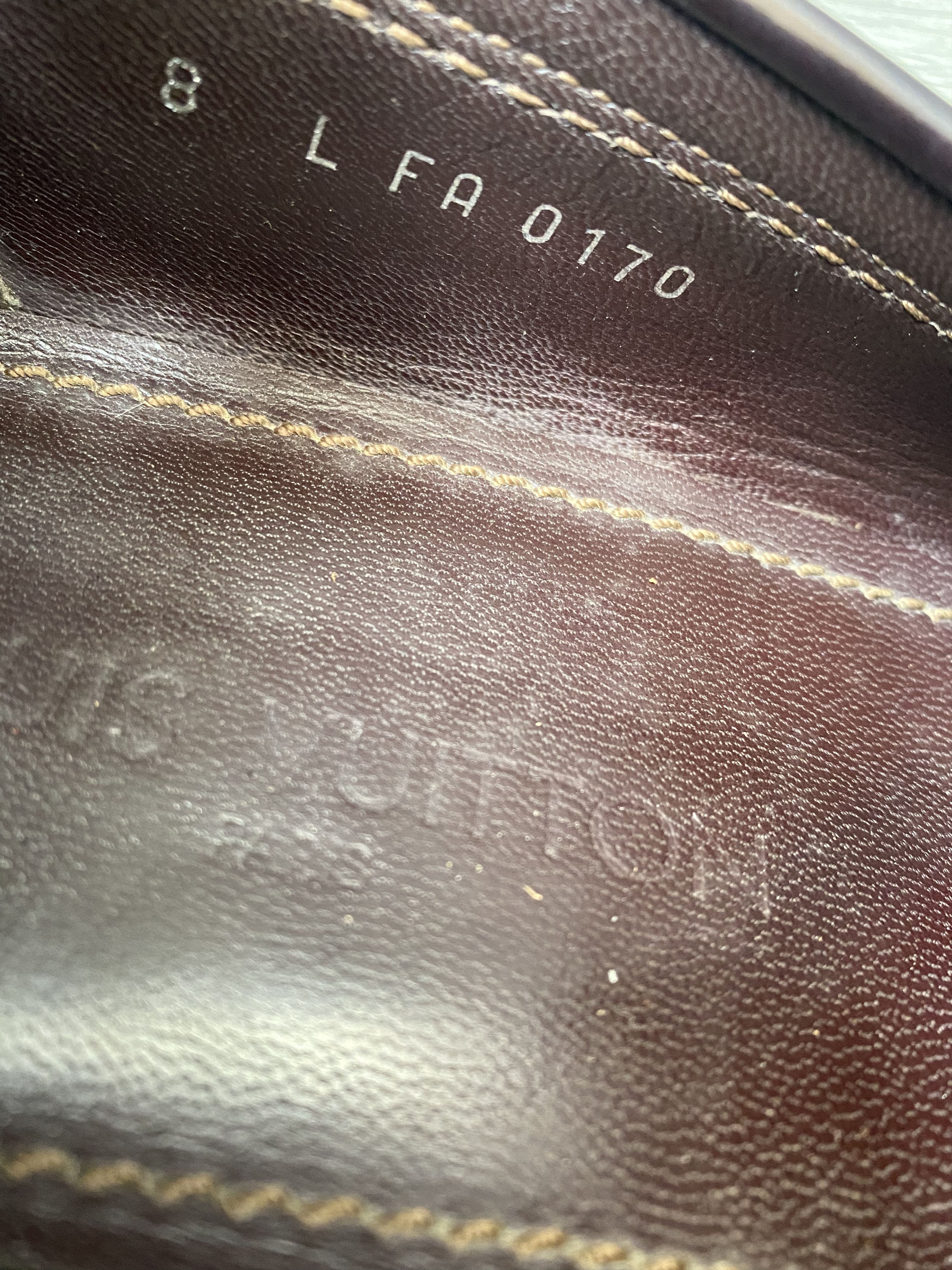 Louis Vuitton Louis Vuitton damier burgundy slip on penny loafer Size US 9.5 / EU 42-43 - 13 Thumbnail