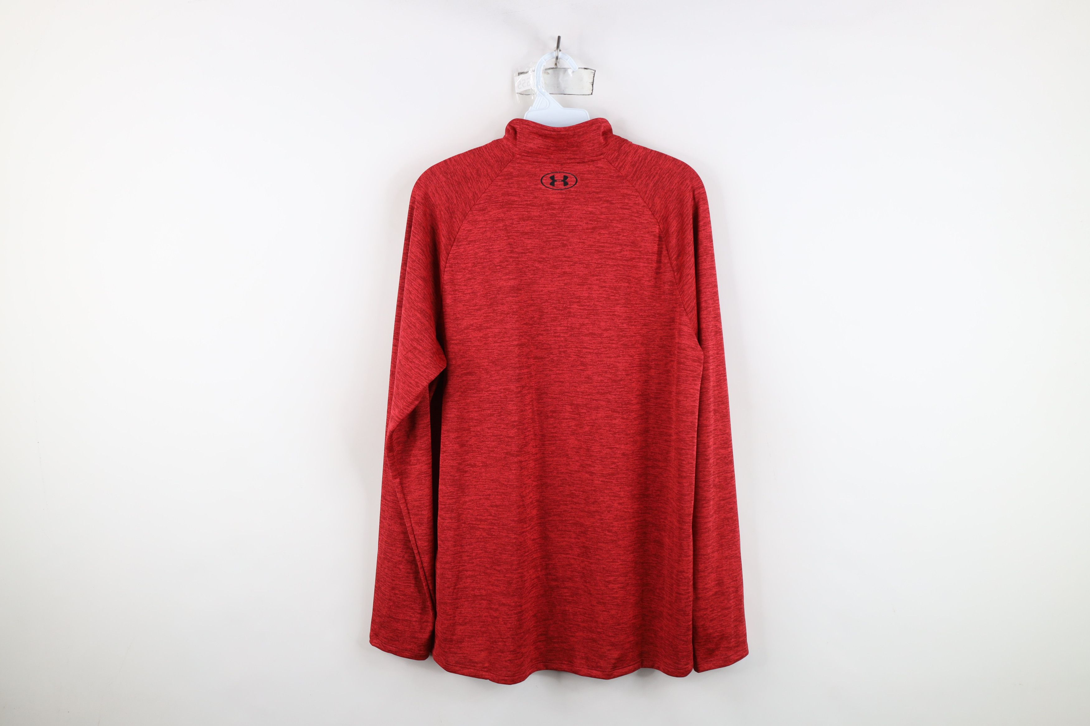 Under Armour New Under Armour Half Zip Pullover Jacket Top Heather Red Size US M / EU 48-50 / 2 - 12 Thumbnail