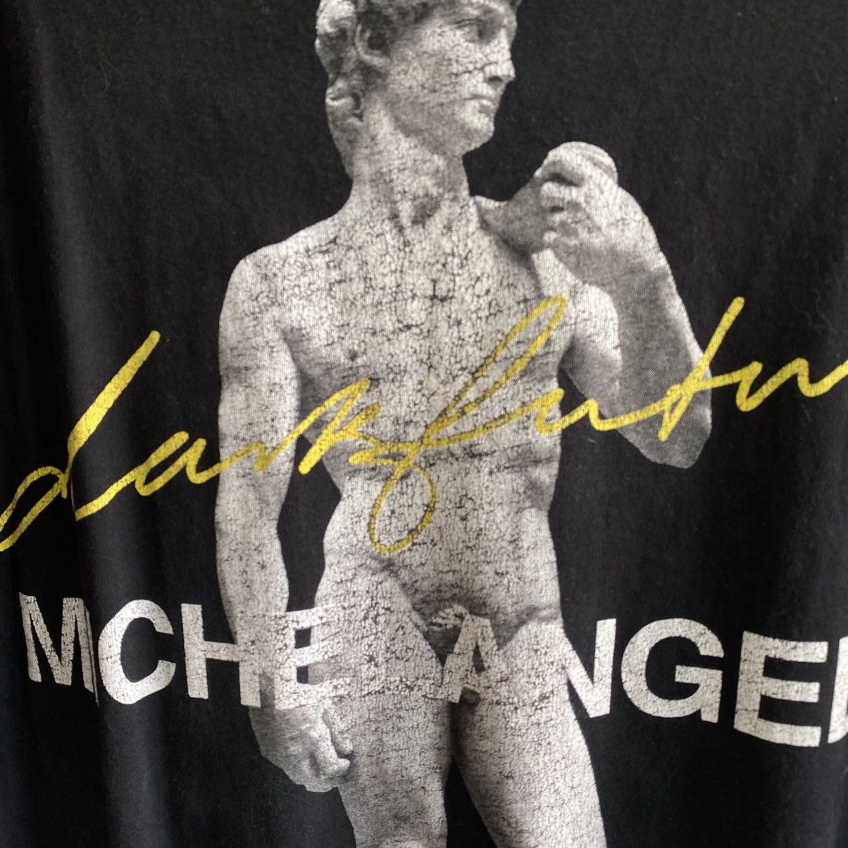 Designer Vintage Michelangelo Dark Future big logo oversized tee Size US XXS / EU 40 - 3 Thumbnail