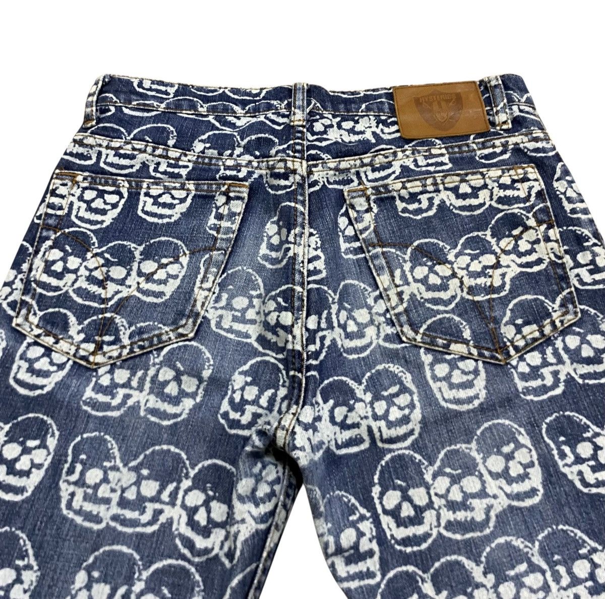 Hysteric Glamour Very Rare Vintage Hysteric Glamour Skull Print Jeans 1999s Size US 28 / EU 44 - 4 Thumbnail