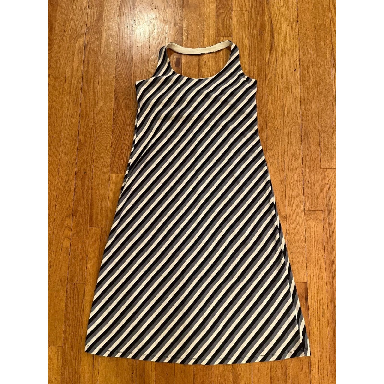 J.Crew J. Crew Striped Halter A-Line Maxi Dress Size Large Size L / US 10 / IT 46 - 3 Thumbnail