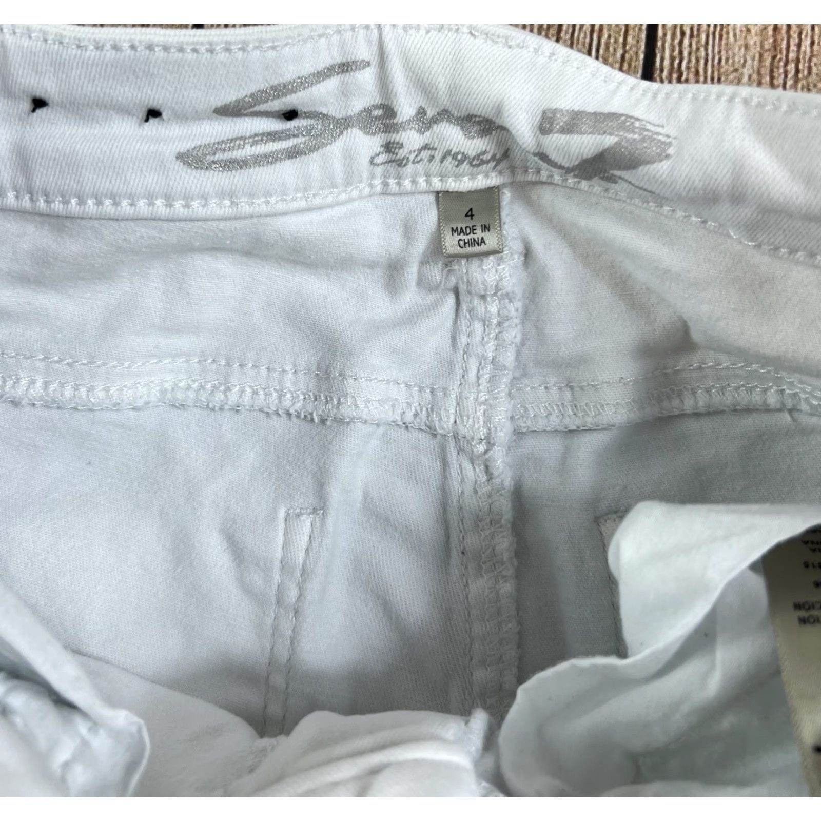 Vintage Seven7 White Dove Ankle Cropped Jeans Size 4 Slim Women Size 27" / US 4 / IT 40 - 4 Thumbnail