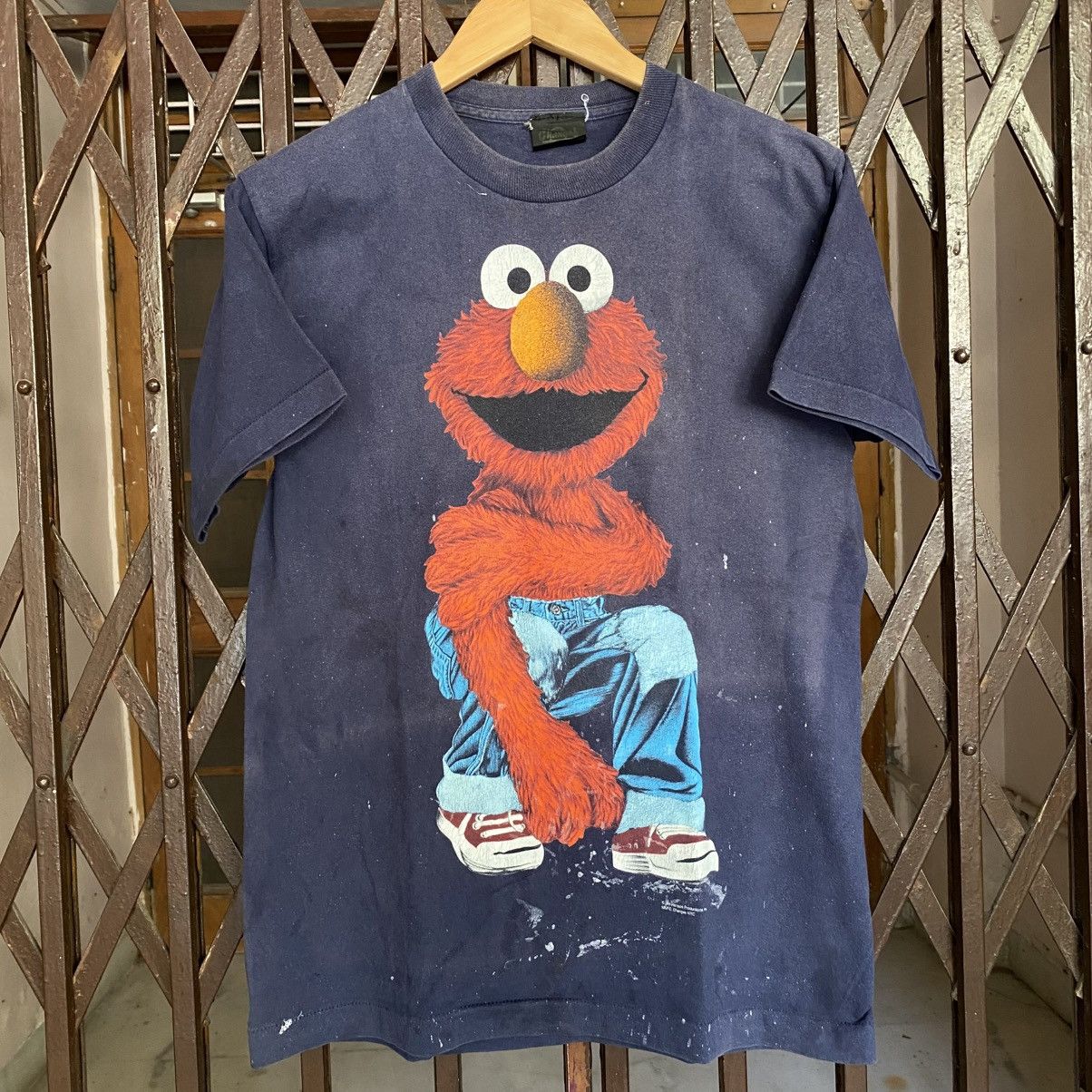 Band Tees Vintage Elmo T-Shirt Jim Henson Sesame Street 1990 shirt Size US M / EU 48-50 / 2 - 1 Thumbnail