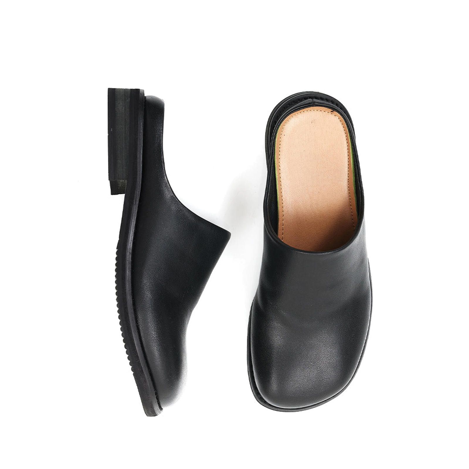 Leather Structured Leather Slip-On Mules Size US 11 / EU 44 - 4 Thumbnail