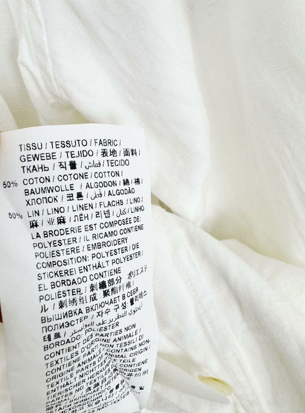 Saint Laurent Paris Saint Laurent SLP embroidered white shirt Size XS / US 0-2 / IT 36-38 - 3 Thumbnail