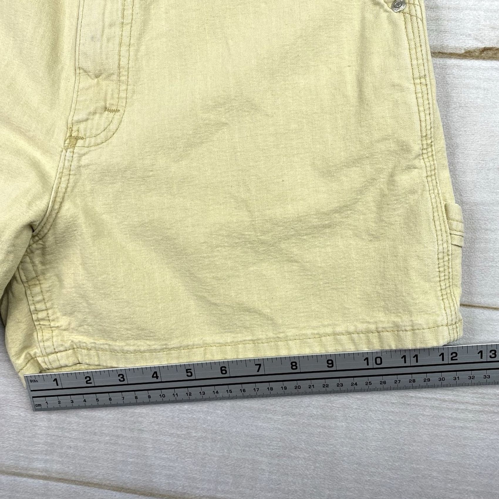 Lee VINTAGE Lee Dungarees Short High-Quality? 10 Sunsplash Yellow Carpenter Utility NWT Women Size 32" / US 10 / IT 46 - 7 Thumbnail