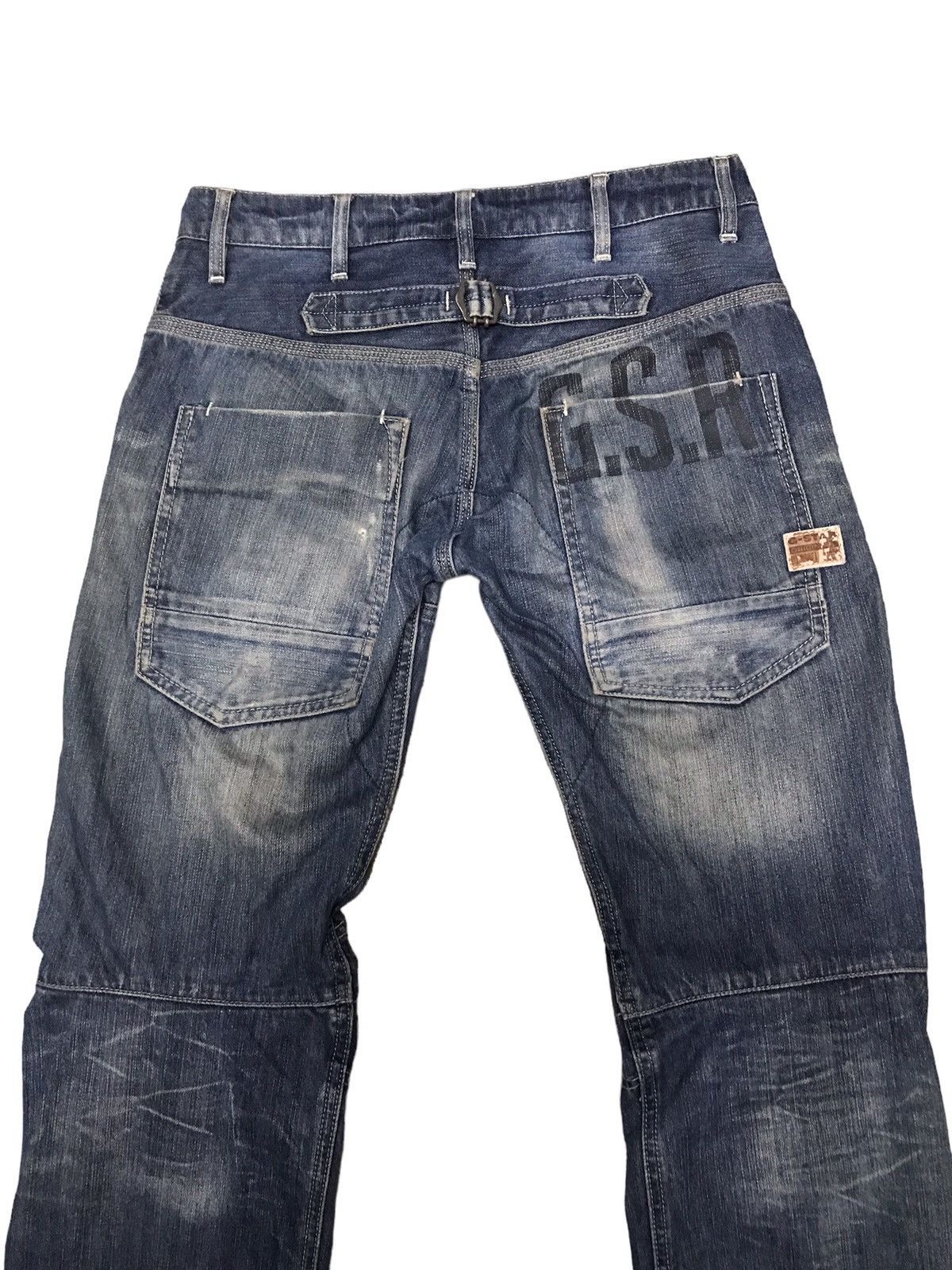 G-Star × If Six Was Nine Vintage G-Star Raw Denim Double Knee Buckle Jeans Size US 31 - 10 Thumbnail