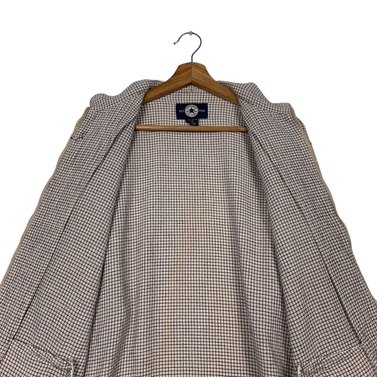 Converse 90's CONVERSE Small Checked Zipper Jacket #2266-C100 Size US M / EU 48-50 / 2 - 10 Thumbnail