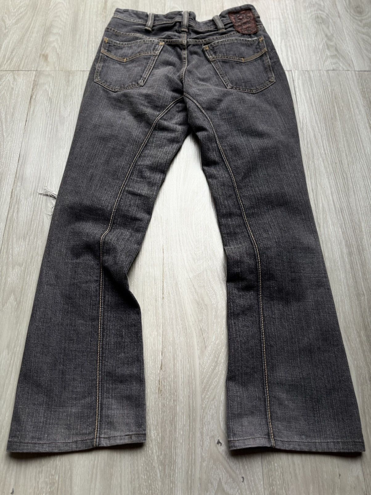 Japanese Brand BIG JOHN distressed micro flare jeans Size US 29 - 6 Thumbnail