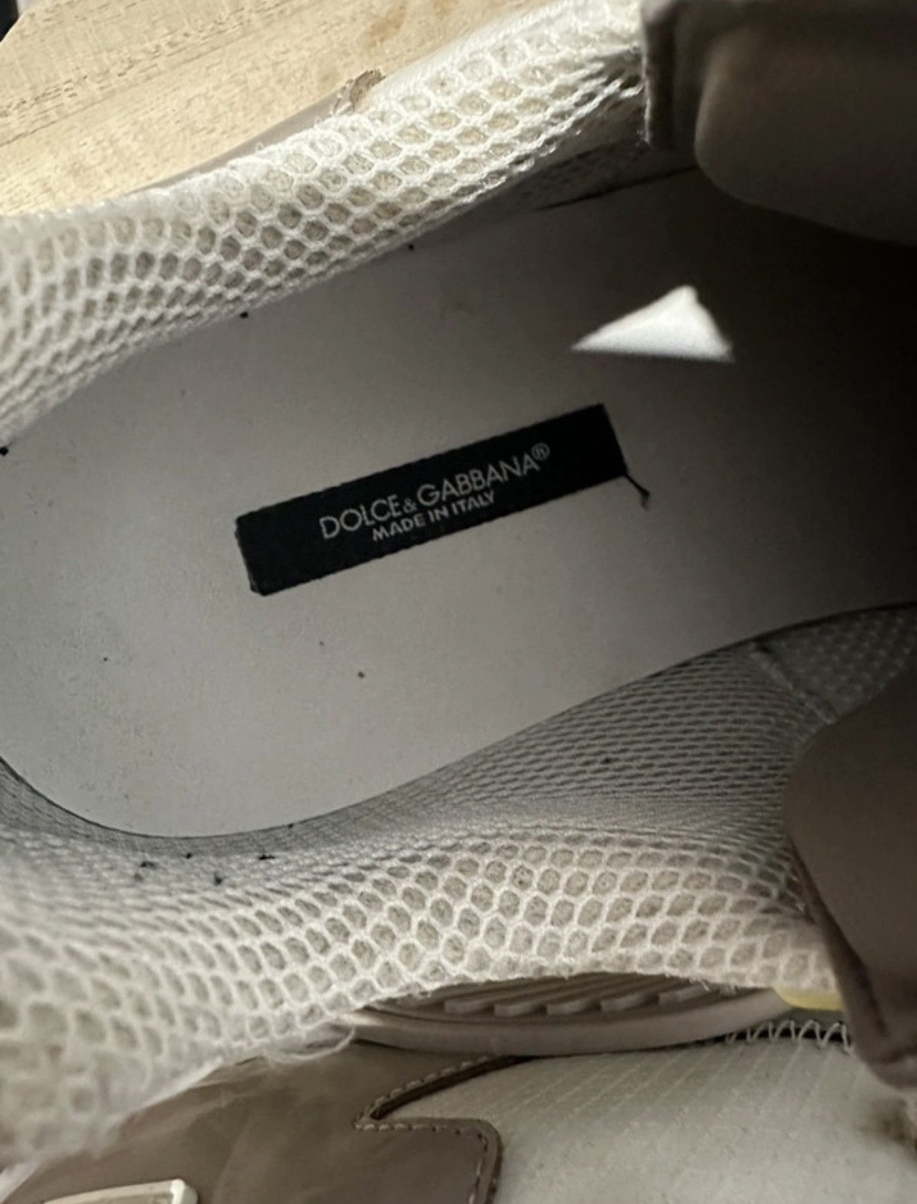 Dolce & Gabbana Dolce& Gabbana Sneaker NS1 Beige White Size US 7 / EU 40 - 4 Thumbnail