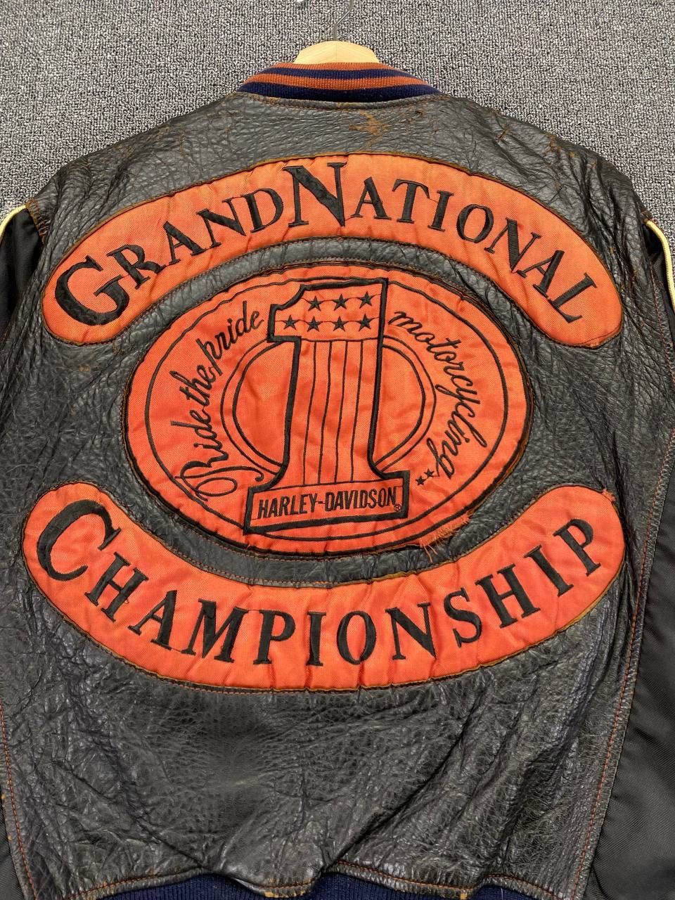 Harley Davidson Vintage Harley Davidson Championship Racing Leather Jacket Size US M / EU 48-50 / 2 - 7 Thumbnail