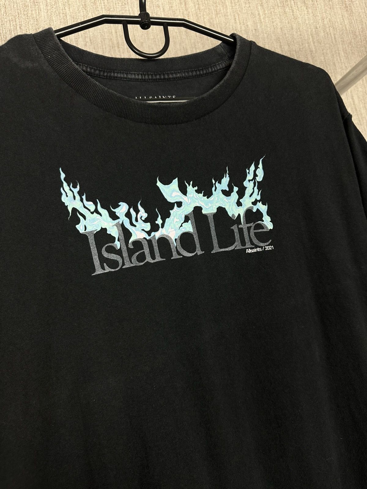 Allsaints Allsaints 2021 Island Life Fire Big Logo Tee T shirt Size US M / EU 48-50 / 2 - 4 Thumbnail