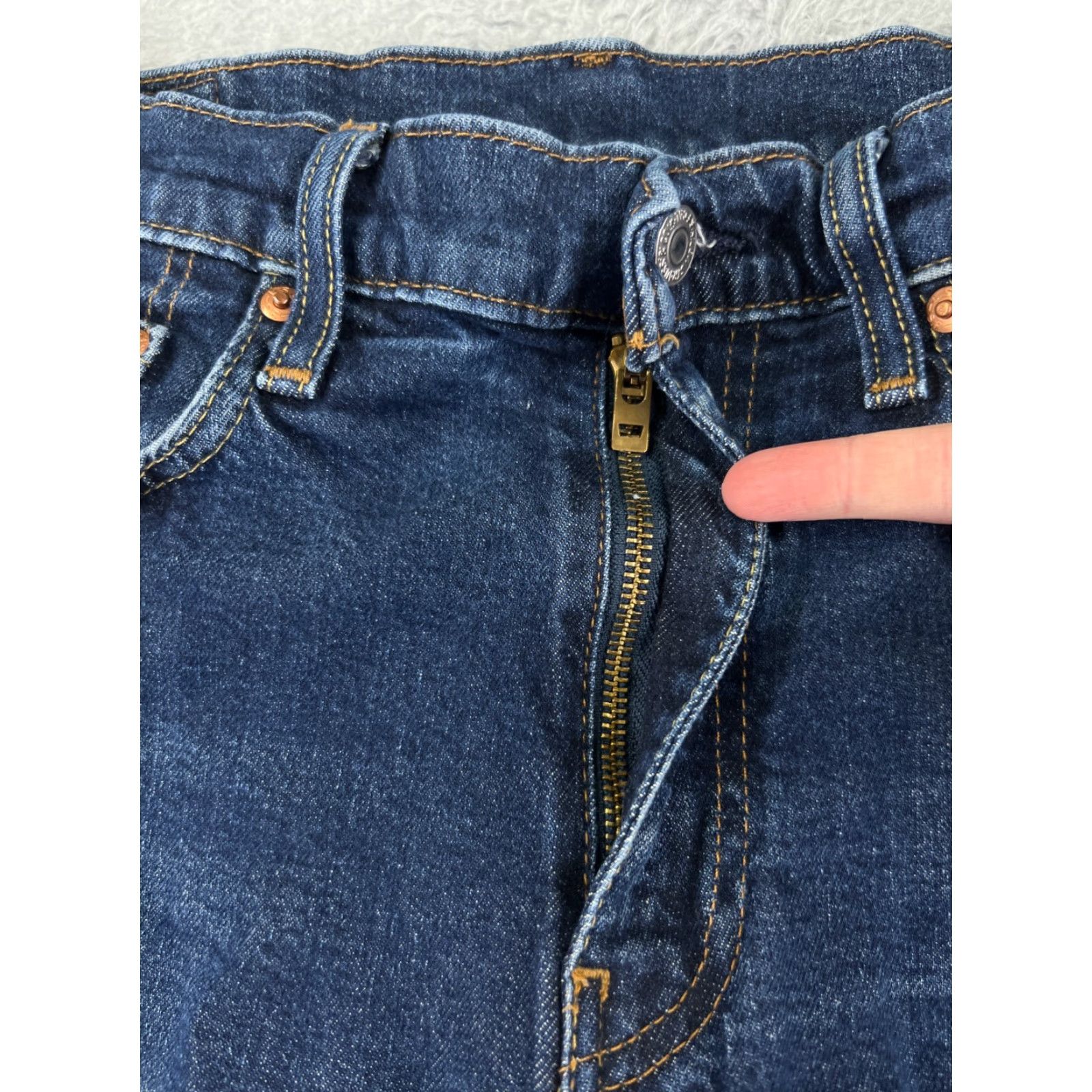 Levi's Levi's 511 Jeans Denim Blue 34 Regular Slim Straight 5-Pocket Cotton Blend Dark Vintage No Size US 34 / EU 50 - 5 Thumbnail