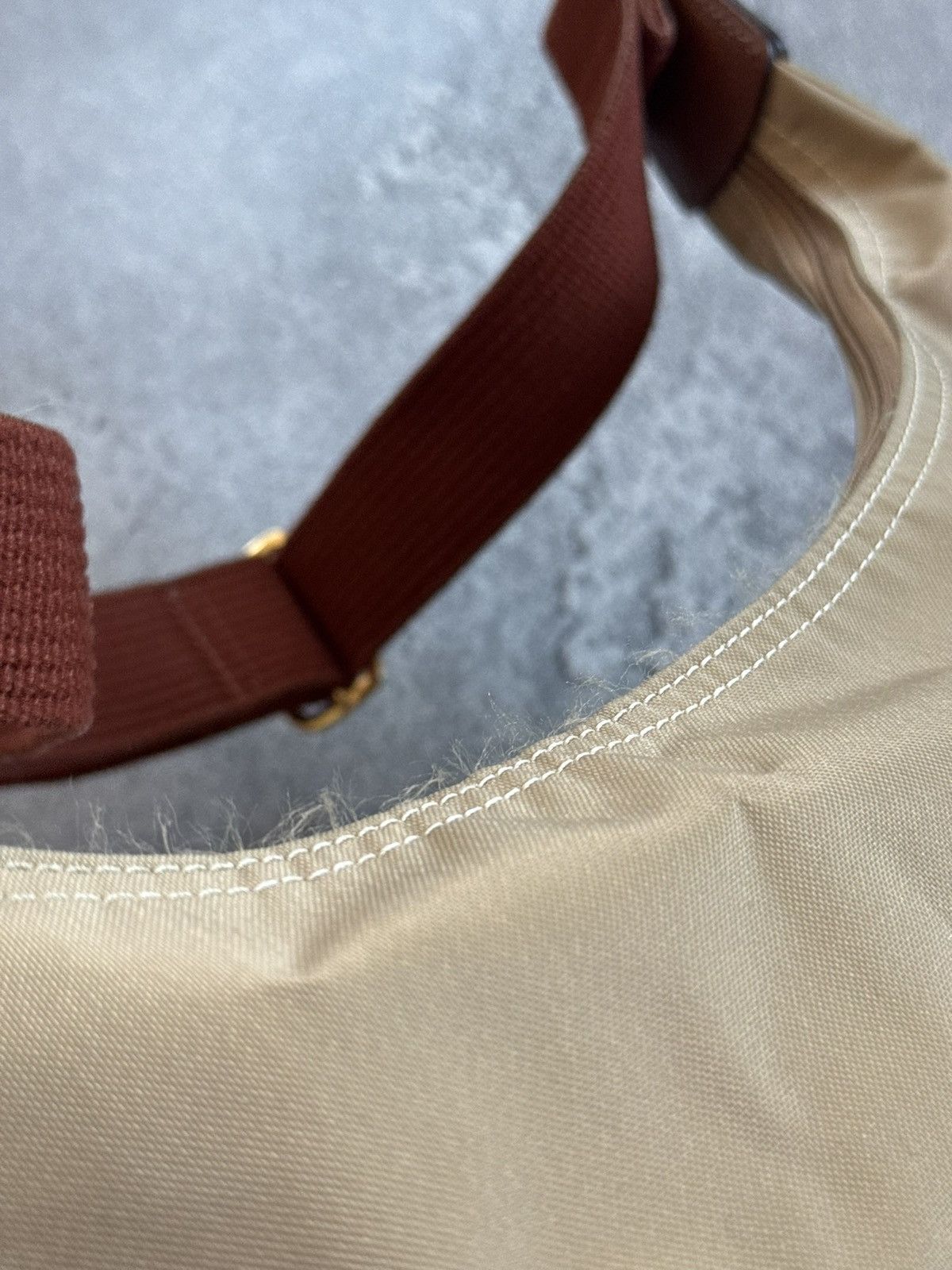 Longchamp Longchamp retro big shoulder baguette bag 💼 beige luxury Size ONE SIZE - 16 Thumbnail